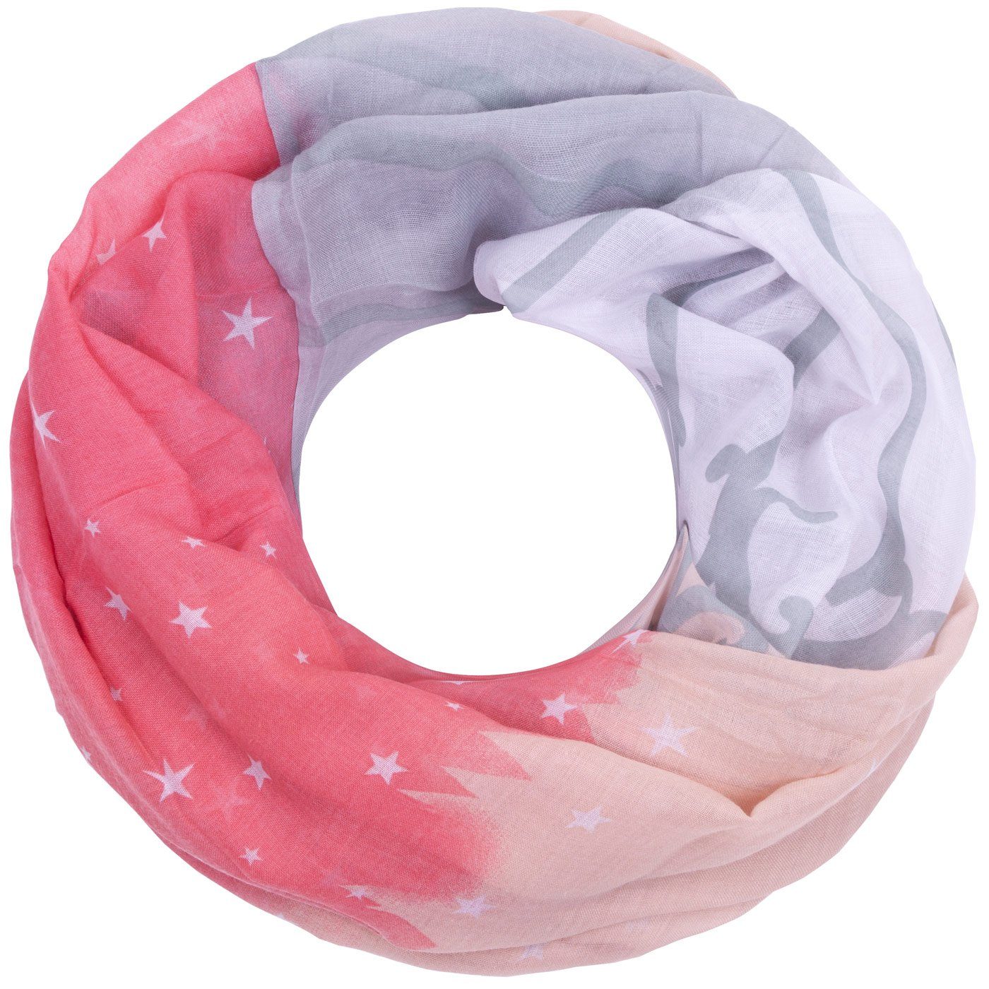 Faera Loop, Damen Schal Sterne weicher und leichter Damen Loop Rundschal günstig online kaufen