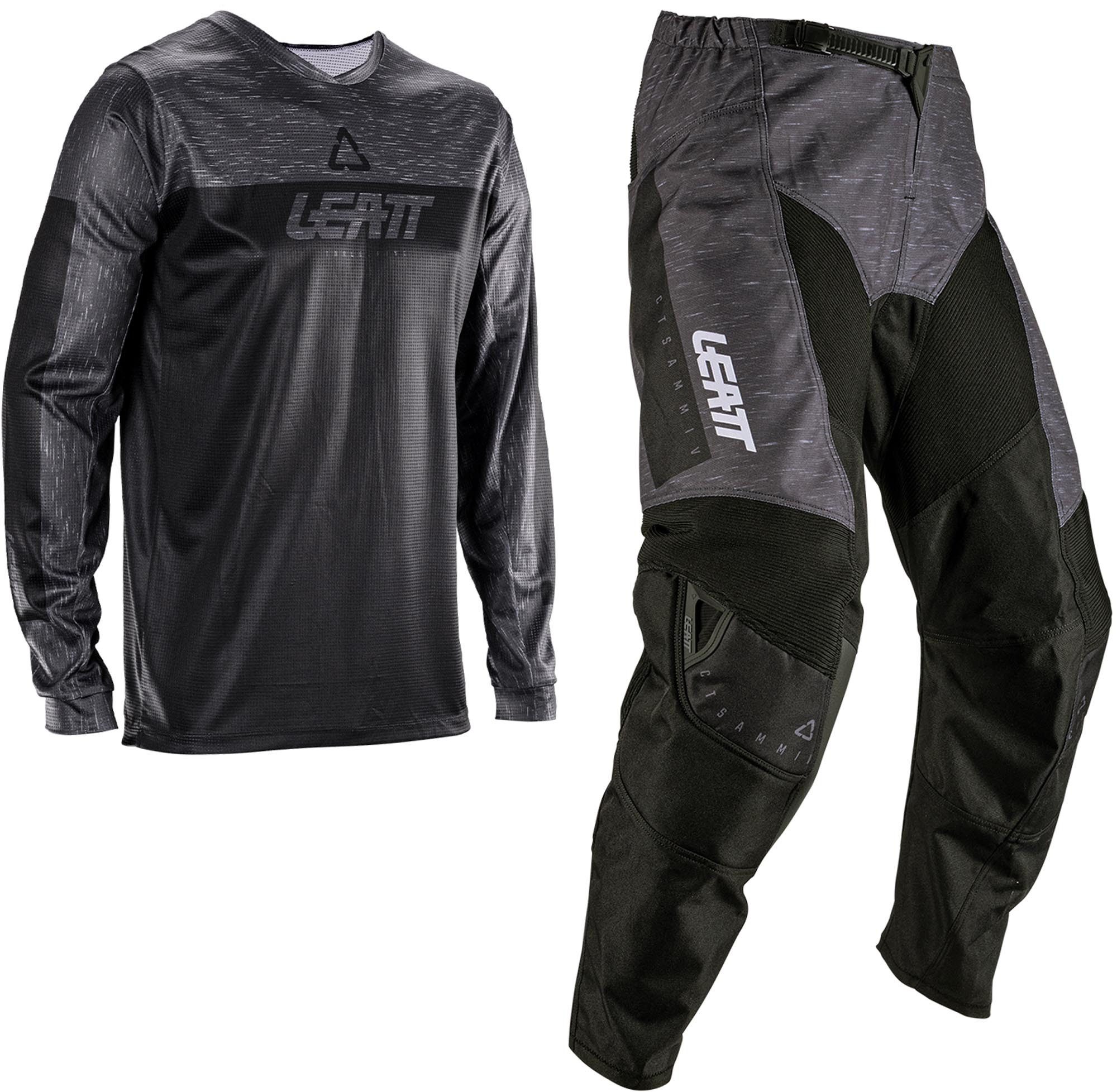 Leatt Motorradhandschuhe Moto Ride Kit 3.5 V26 Jugend Motocross Jersey und Hose Set Atmungsaktiv robust
