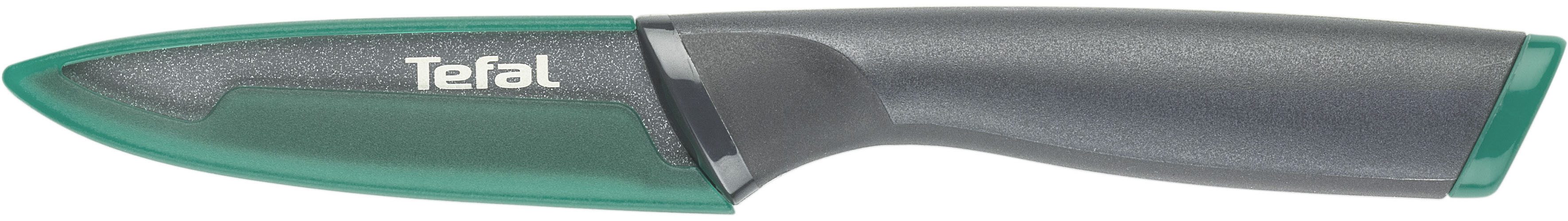 Tefal Schälmesser Fresh Kitchen, 9 cm, Klingen aus rostfreiem Stahl, Titan-Versiegelung, Klingenschutz