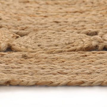 Teppich Teppich Geflochten Jute 180 cm Rund, vidaXL, Höhe: 0 mm