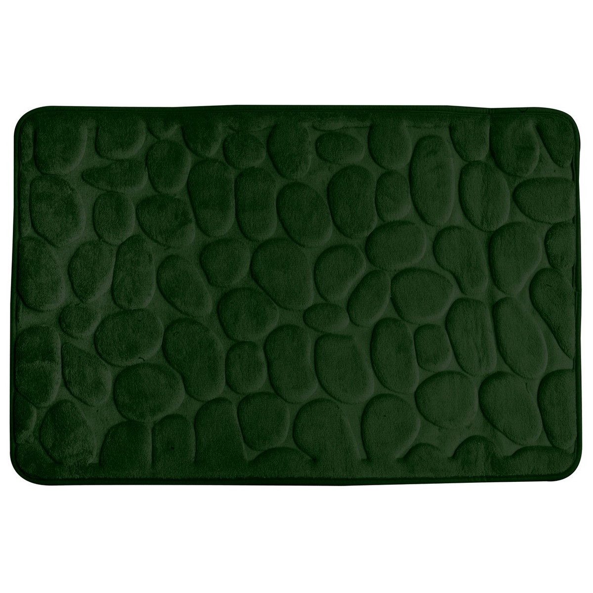 Euroshowers GmbH Badematte Memory Foam Rimini Dunkelgrün 60 × 95 cm, 100% polyester, memory foam (stoppning), latex SBR, rechteckig