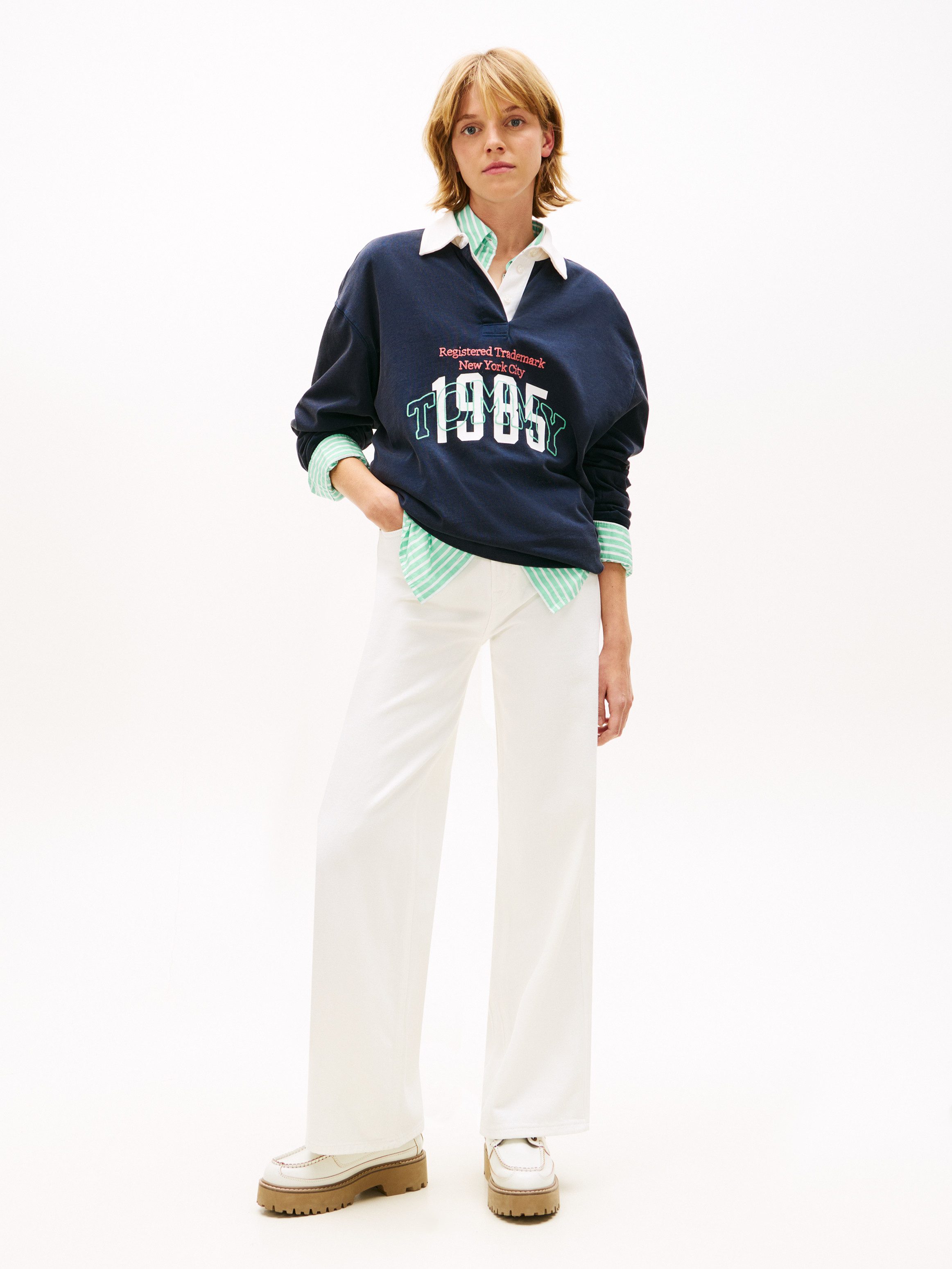 Tommy Jeans Loose-fit-Jeans CLAIRE HR WD BJ4199 mit hohem Bund, Wide Leg