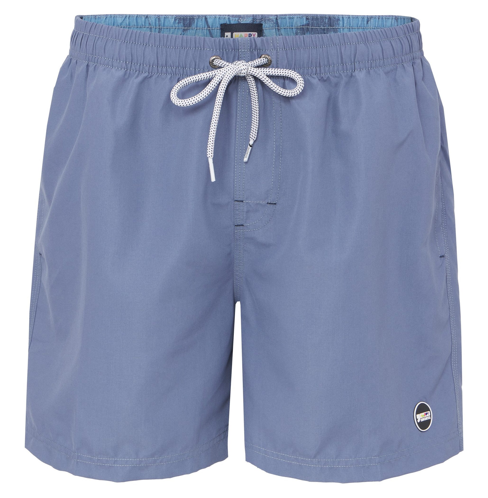 Badehose HAPPY SHORTS Herren Badeshorts Strandshorts Jeans Blau Short S - XXL