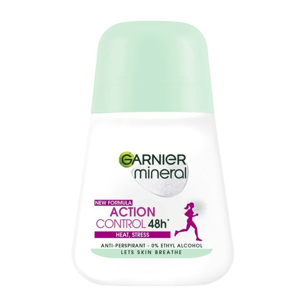 GARNIER Deo-Zerstäuber Mineral Roll-on Deodorant Action Control 48h - Hitze, Stress 50ml