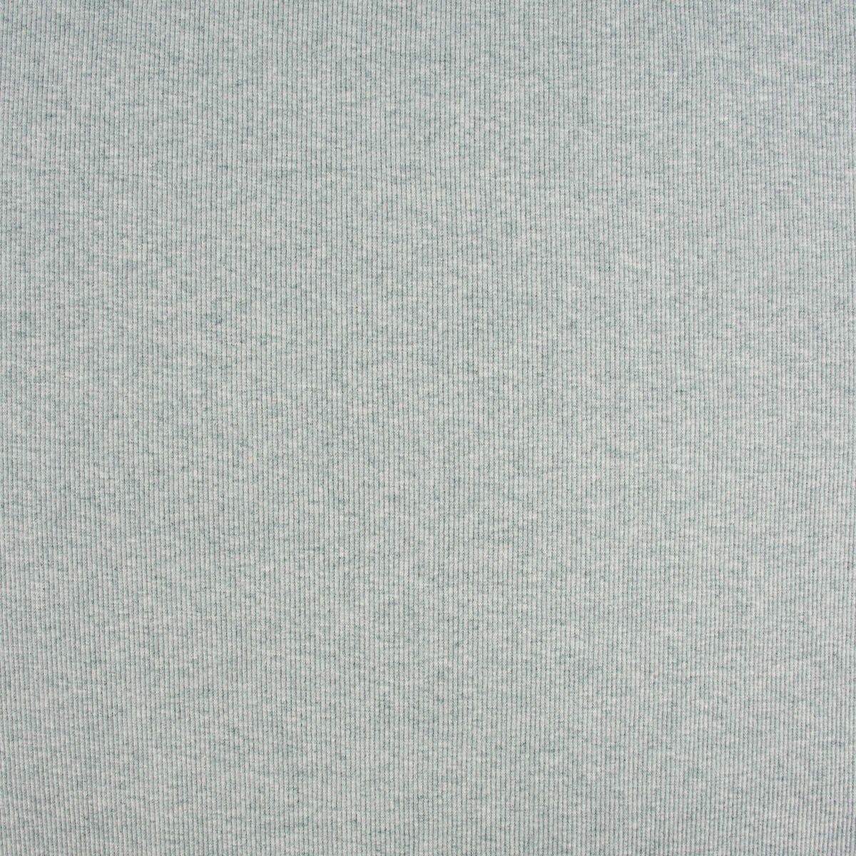 Thumbnail - SCHÖNER LEBEN. Stoff Strickschlauch Bündchenstoff gerippt grün meliert 35cm Breite, allergikergeeignet