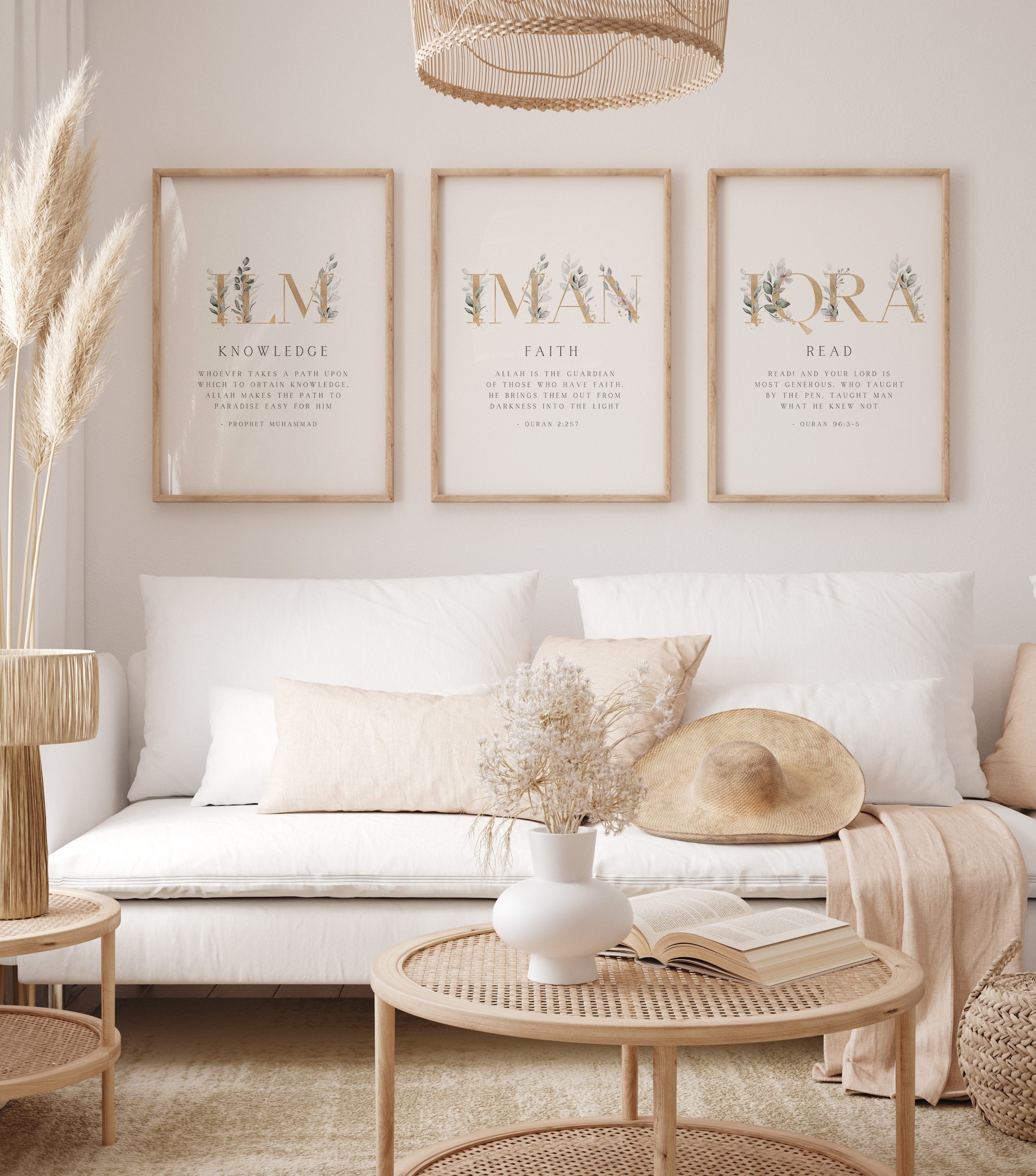 Poster Ilm, Iman & Iqra Set Premium IP723