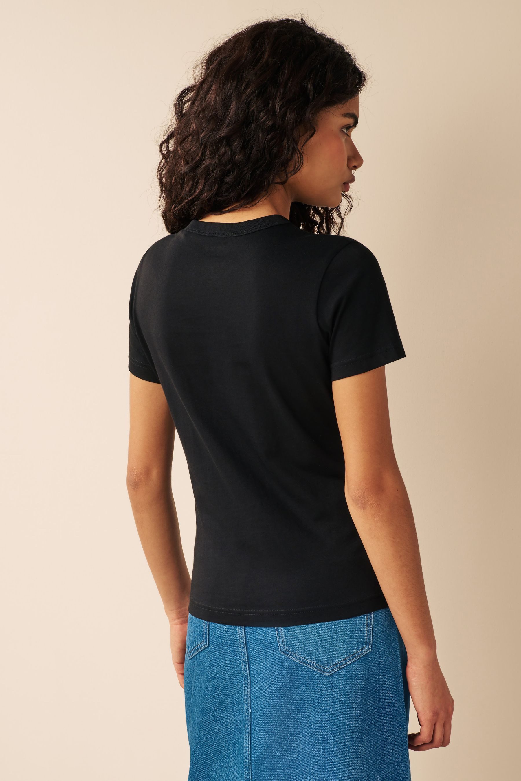 Next T-Shirt Essential Kurzarm-T-Shirt mit Rundhalsausschnitt günstig online kaufen