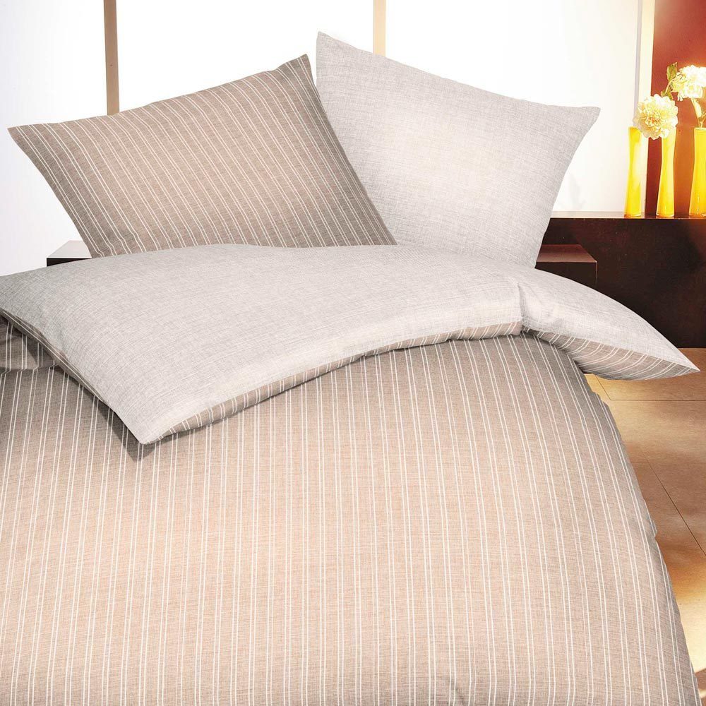 TRAUMSCHLAF Bettwäsche Zeitlos Winternatur, Biber, 3 teilig, warm, weich, z günstig online kaufen