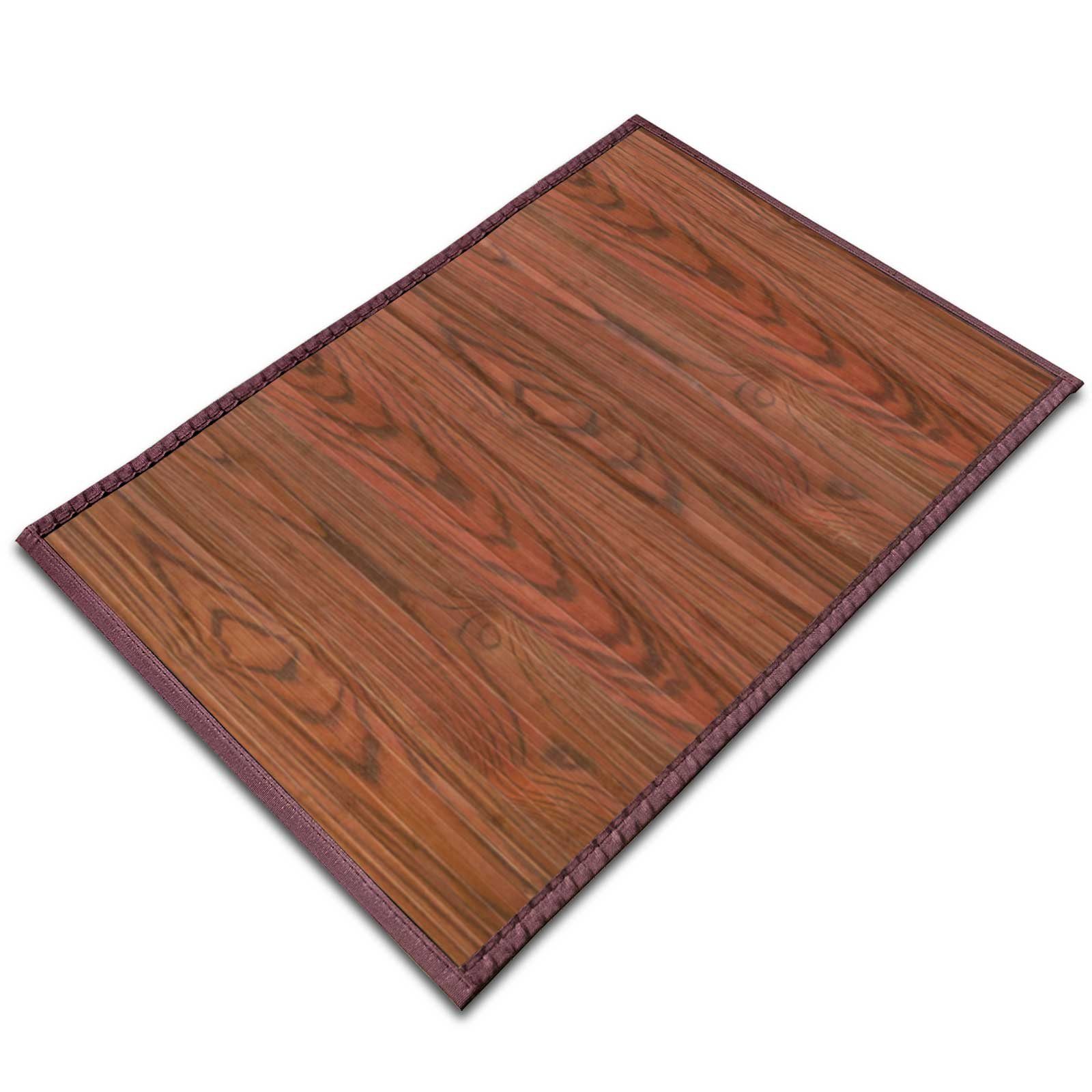 7 Badematte, & 2 Größen, Teppich Magenta, Floordirekt, Farben braun rechteckig, Bambus