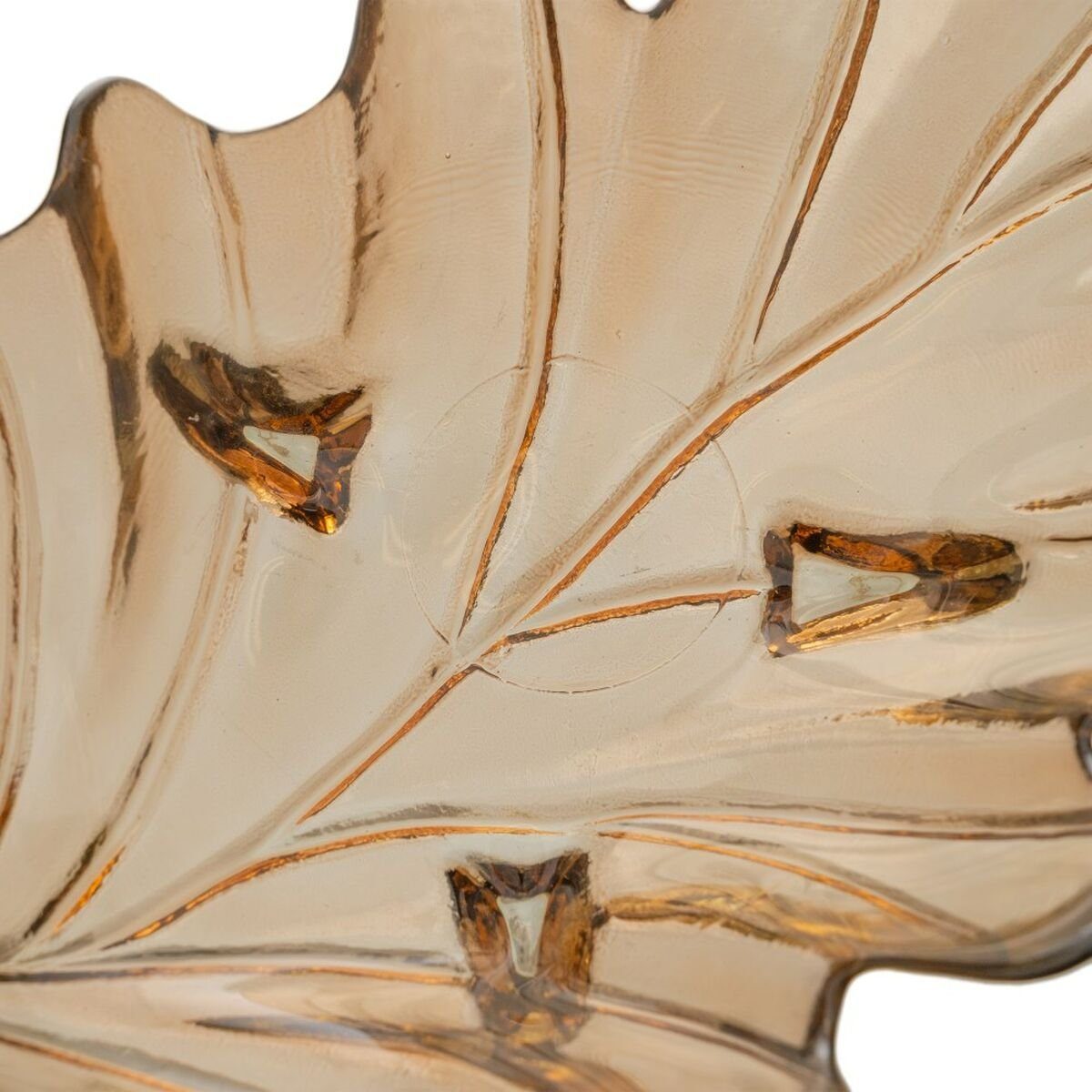 35 cm Glas Tischdekoration Bigbuy x Karamell Recyceltes Dekoschale 11 19,5 Schale x