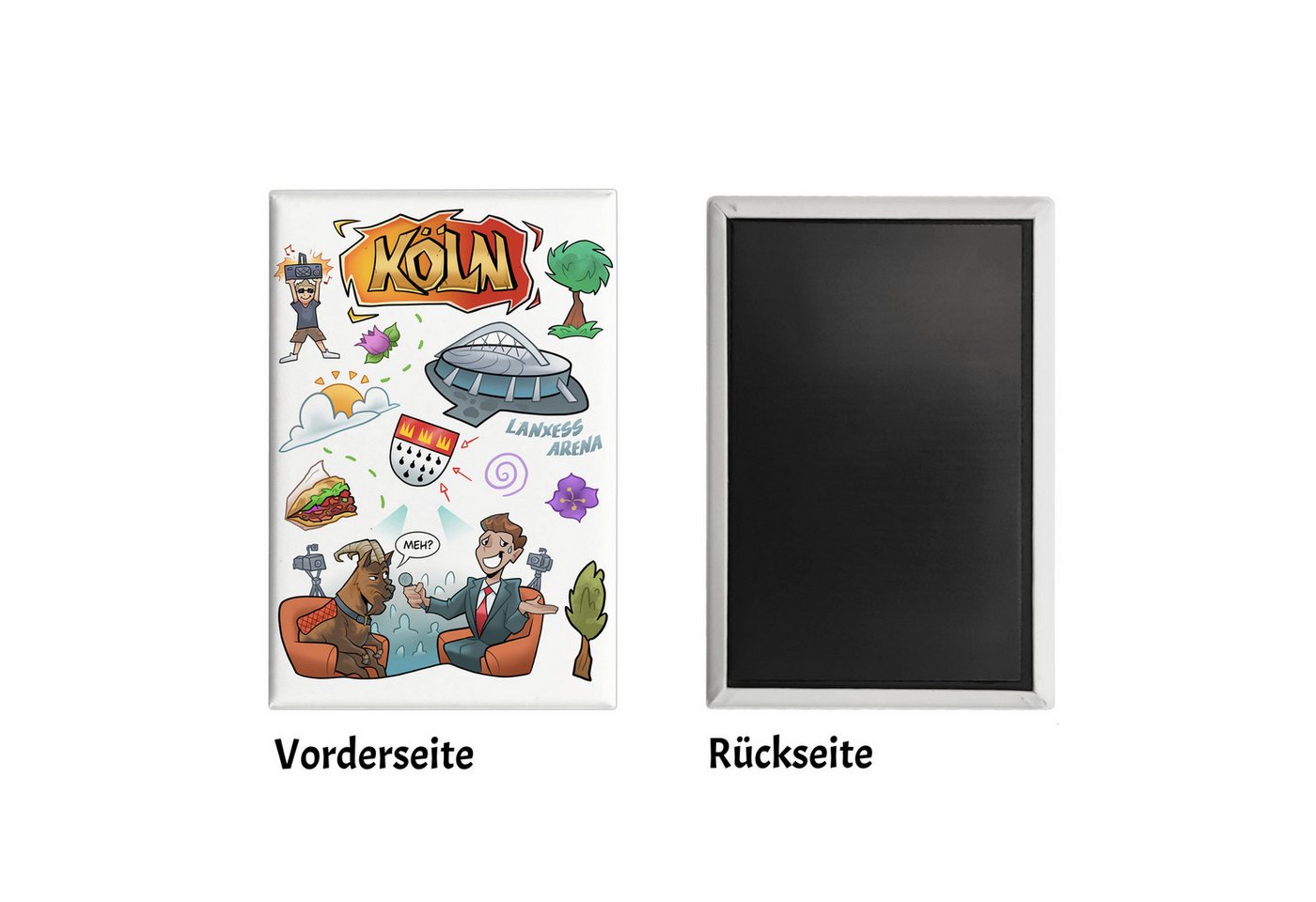Thumbnail - speecheese Magnet Köln Pop Art Comic Souvenir Magnet - Geißbock