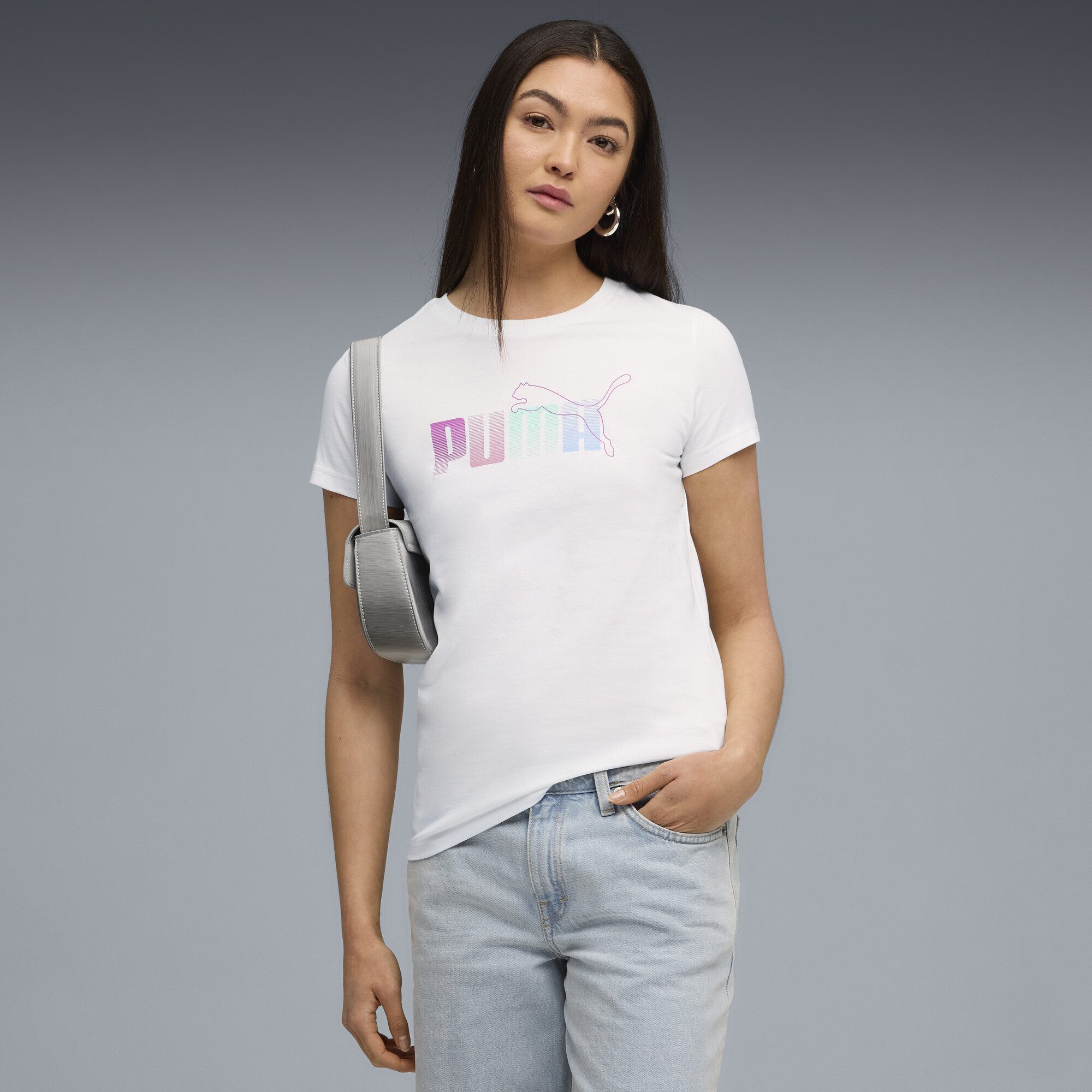 PUMA T-Shirt Grafik Stacked T-Shirt Damen günstig online kaufen