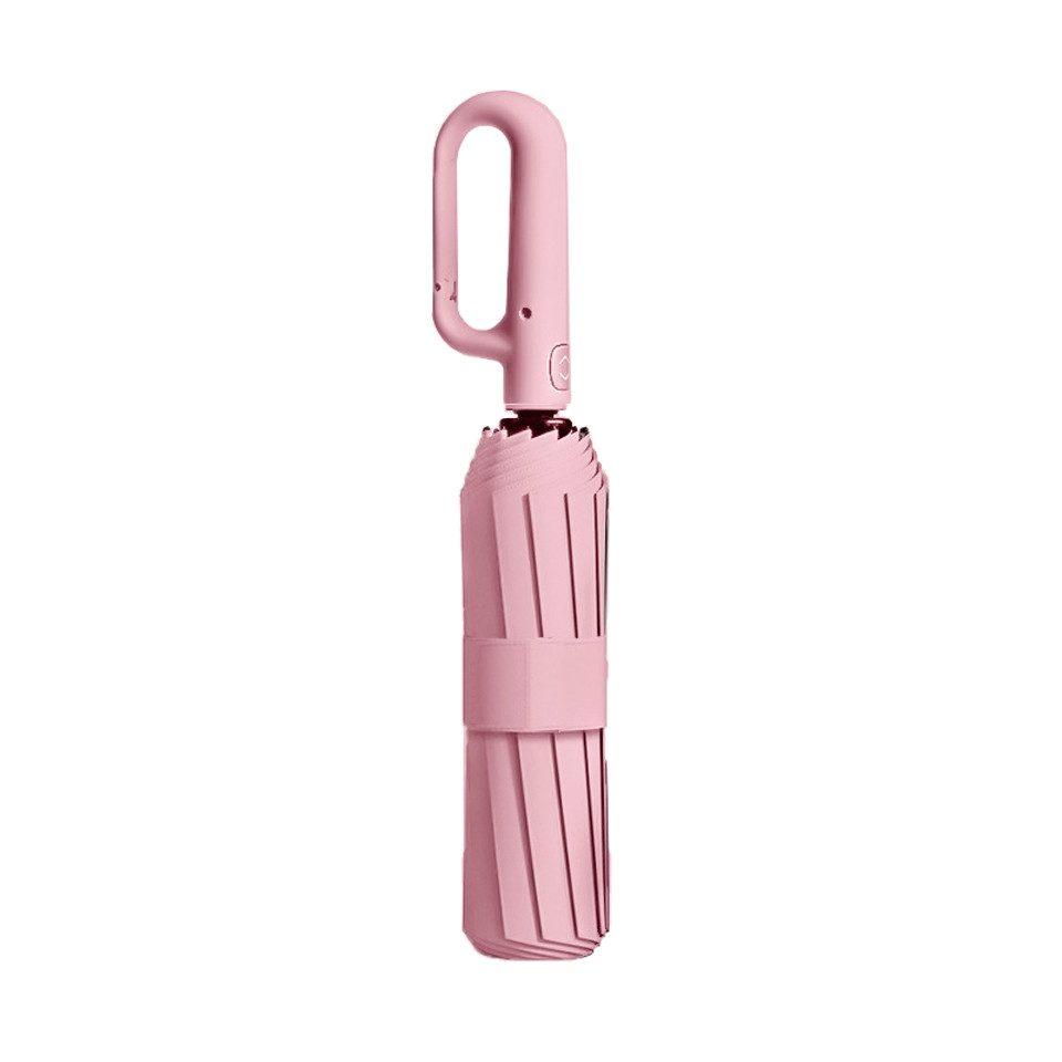 Coonoor Taschenregenschirm Vollautomatischer Faltregenschirm, großer Taschenschirm,(106cm, 126cm), D-förmiger Ringregenschirm, Outdoor-Sonnenschirm