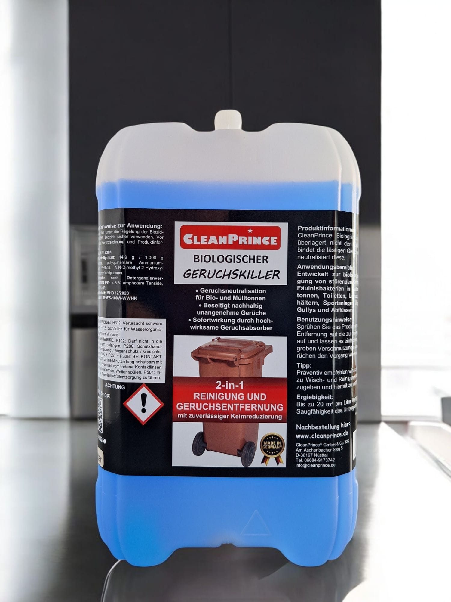 CleanPrince Geruchsentferner Biologischer Geruchskiller und Reiniger in einem Produkt, Reinigung und Geruchsbindung in einem Produkt!!!