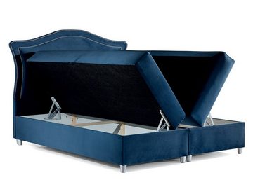 MIRJAN24 Boxspringbett Bedran (Topper, Matratzen-Topper, Kopfteil), zwei Bettkästen für die Bettwäsche