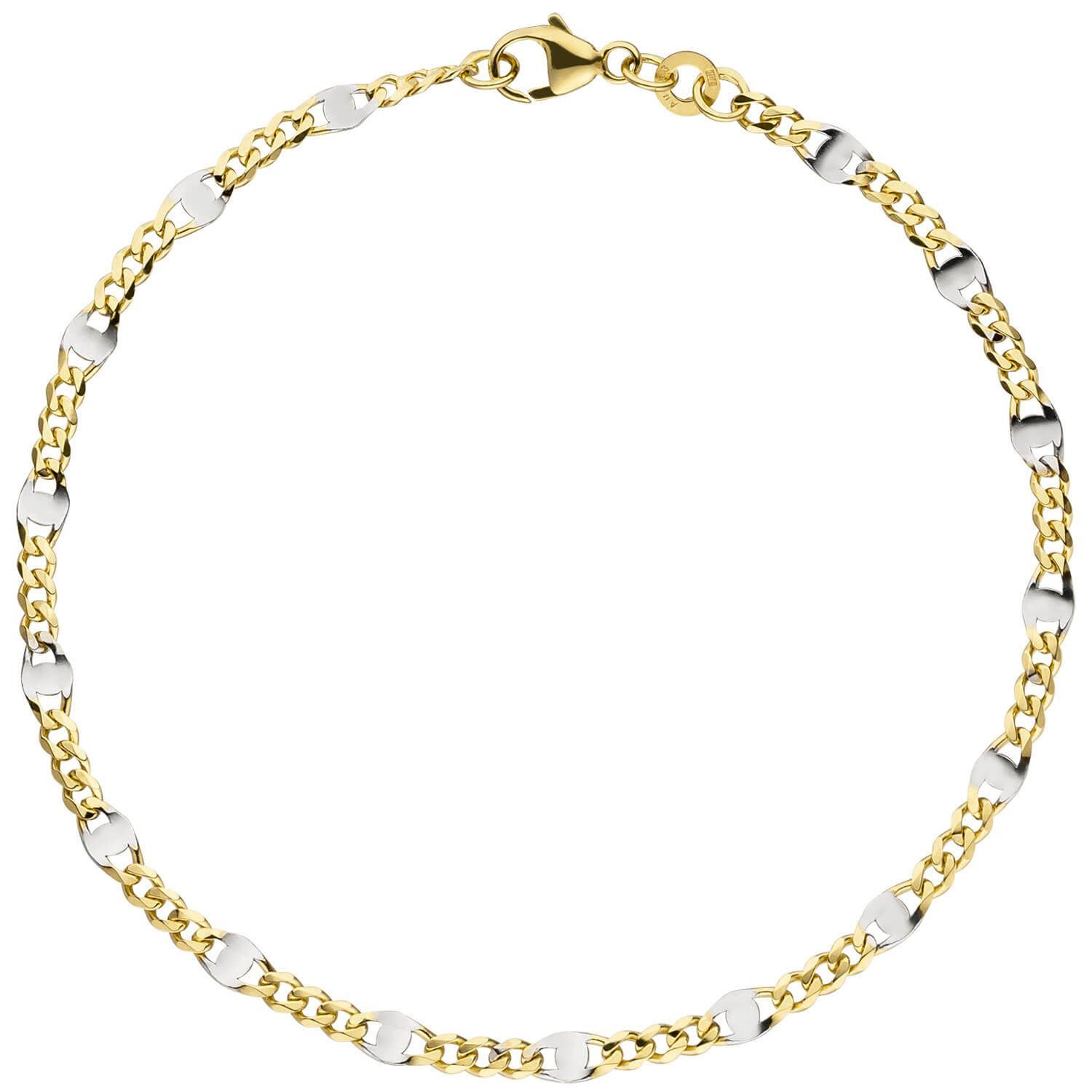 Goldarmband 2mm Stegpanzerarmband, 333 Gelbgold, 19cm