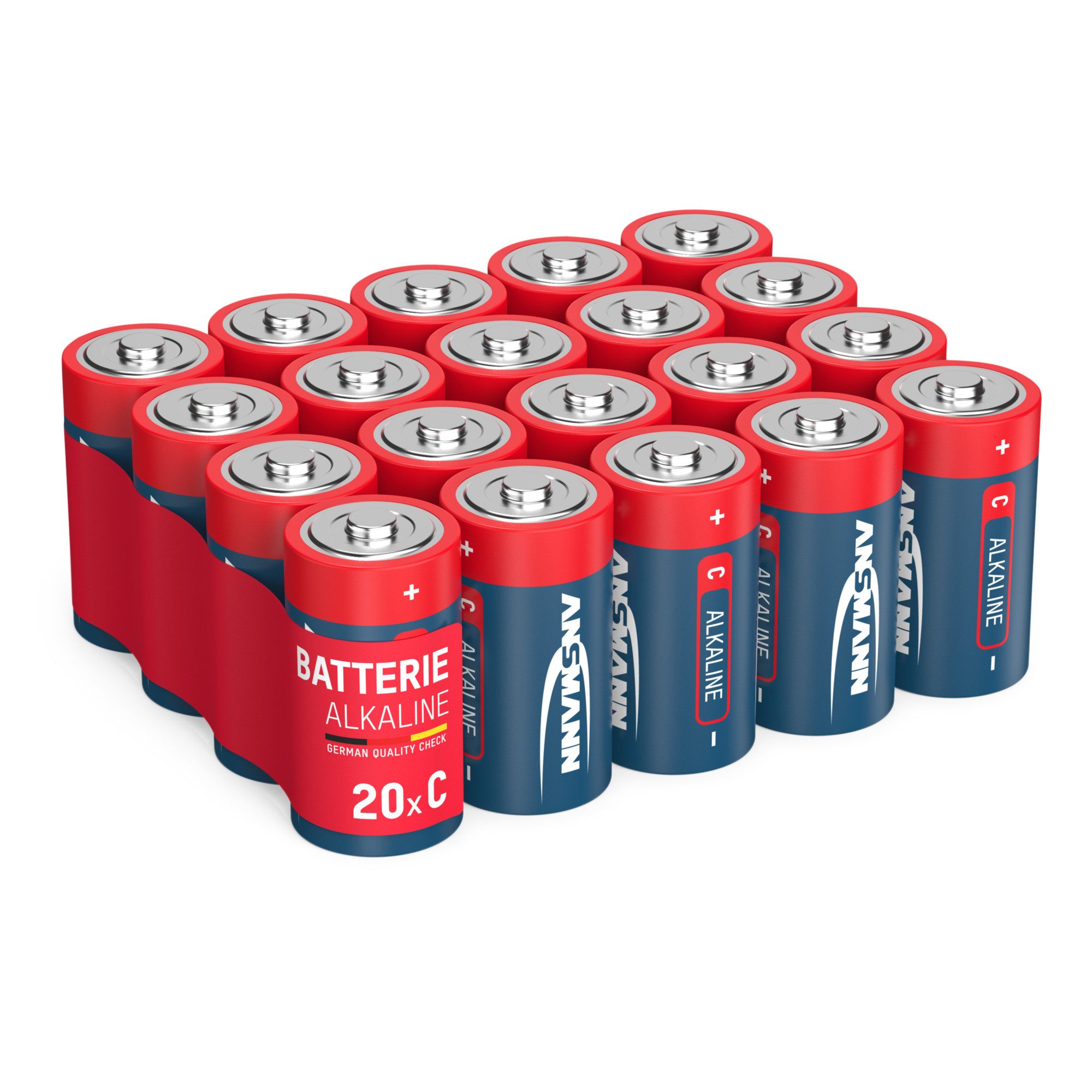 ANSMANN AG Batterien Baby C LR14 20 Stück 1,5V - Alkaline Batterie langlebig Batterie