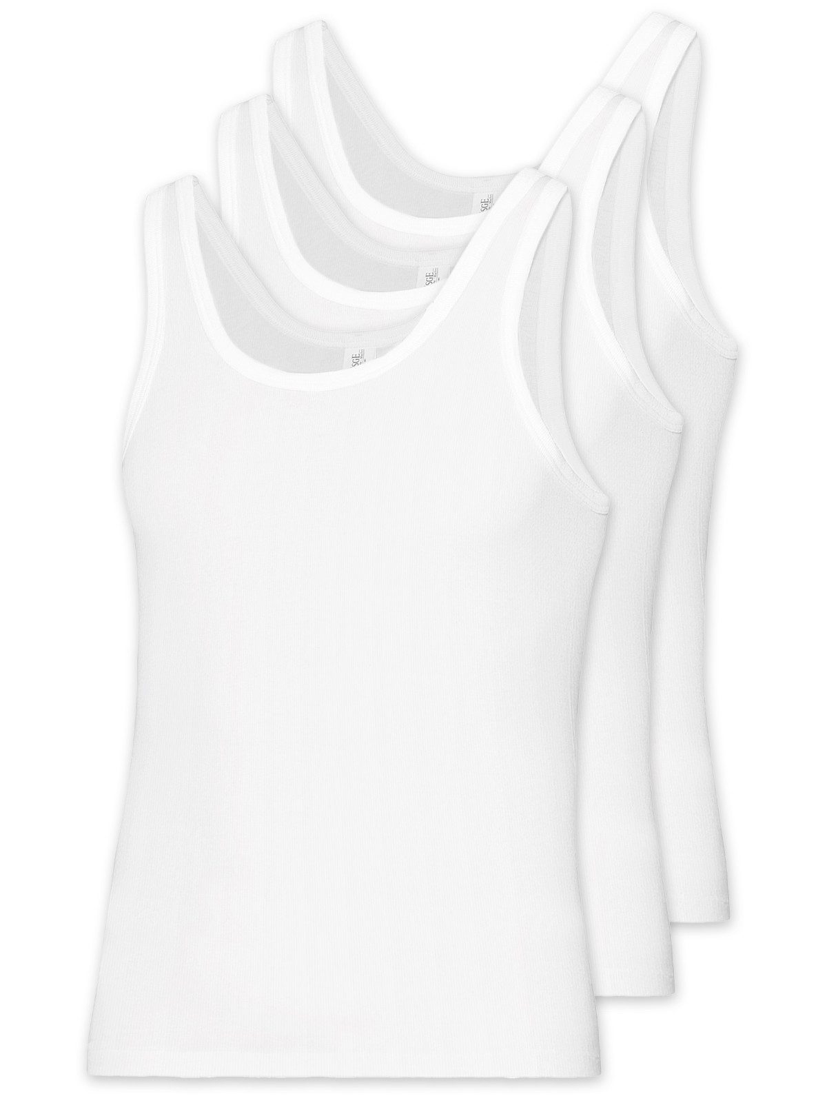 ESGE - Die Wäsche-Macher Achselhemd 3er Pack Herren Sportshirt Malibu Doppelripp (Packung, 3-St) -