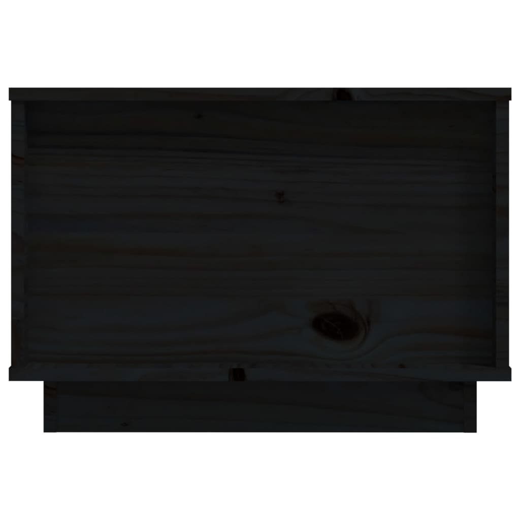 Schwarz Kiefer (1-St) 60x50x35 Massivholz | Schwarz Schwarz cm vidaXL Couchtisch Couchtisch