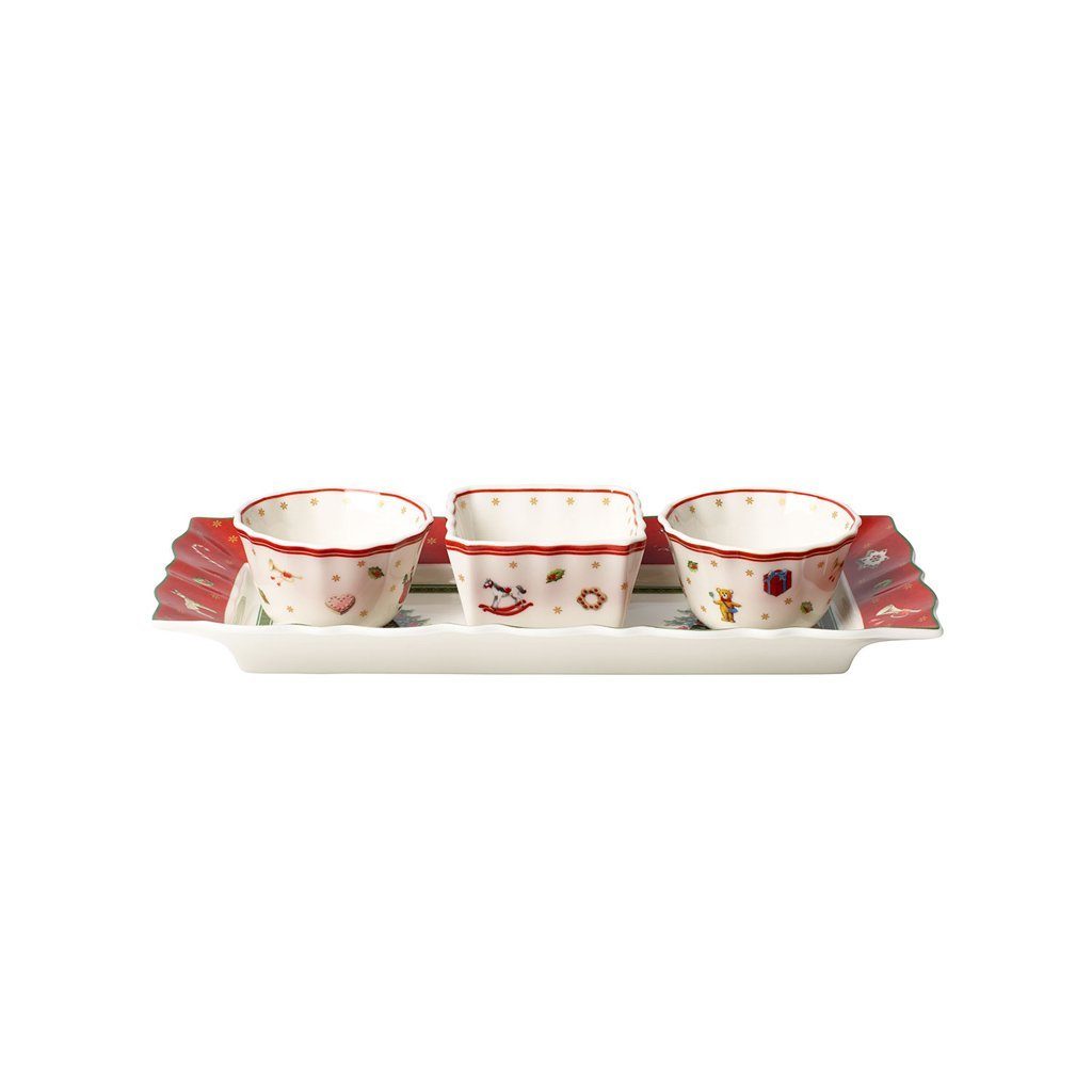 Villeroy & Boch Dipschale Toy's Delight Dip-Set 4-teillig, Porzellan, (Set, 4-tlg)
