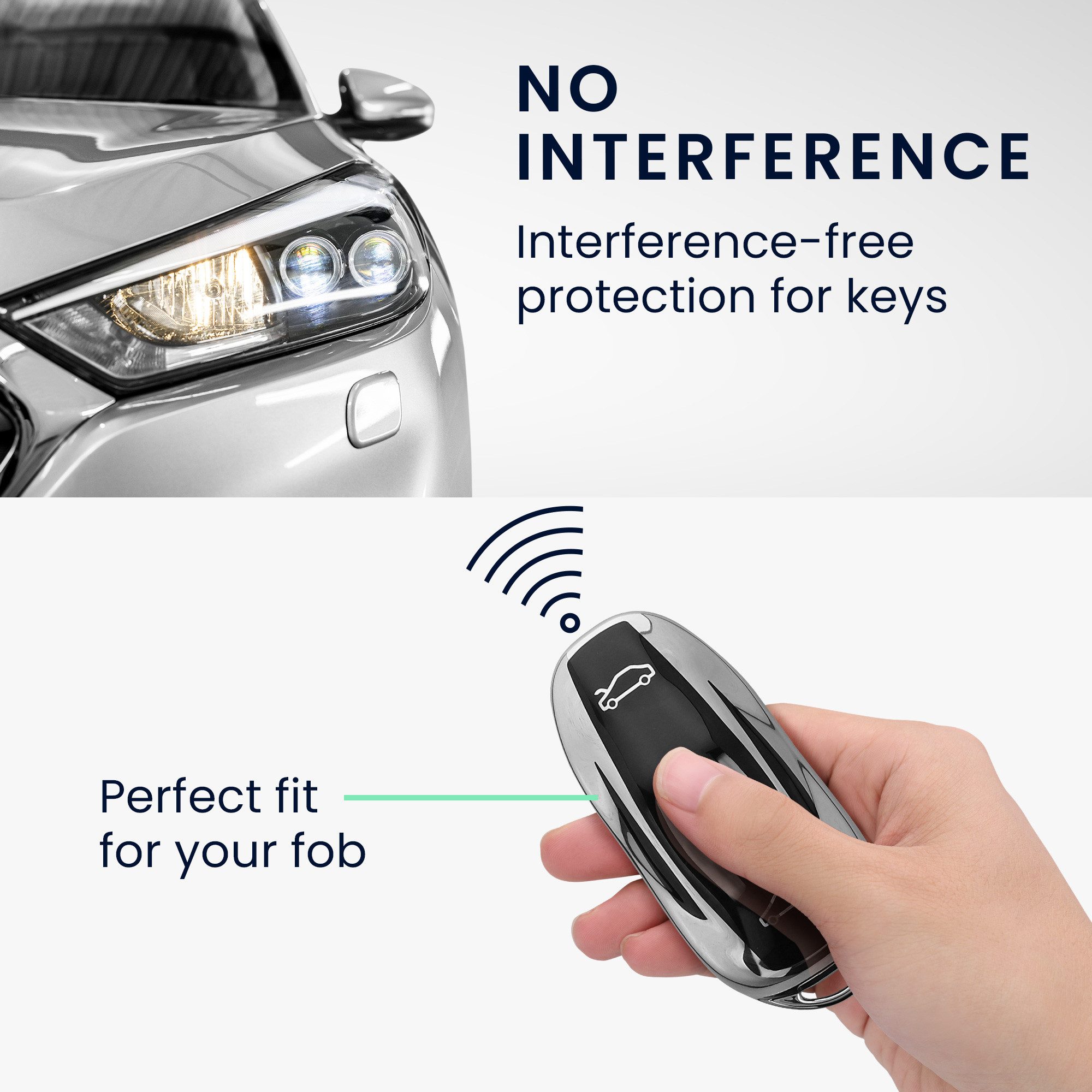 kwmobile Schlüsseltasche Autoschlüssel Hülle für Tesla (1-tlg), Schlüsselhülle Silikon Case Schlüssel Cover