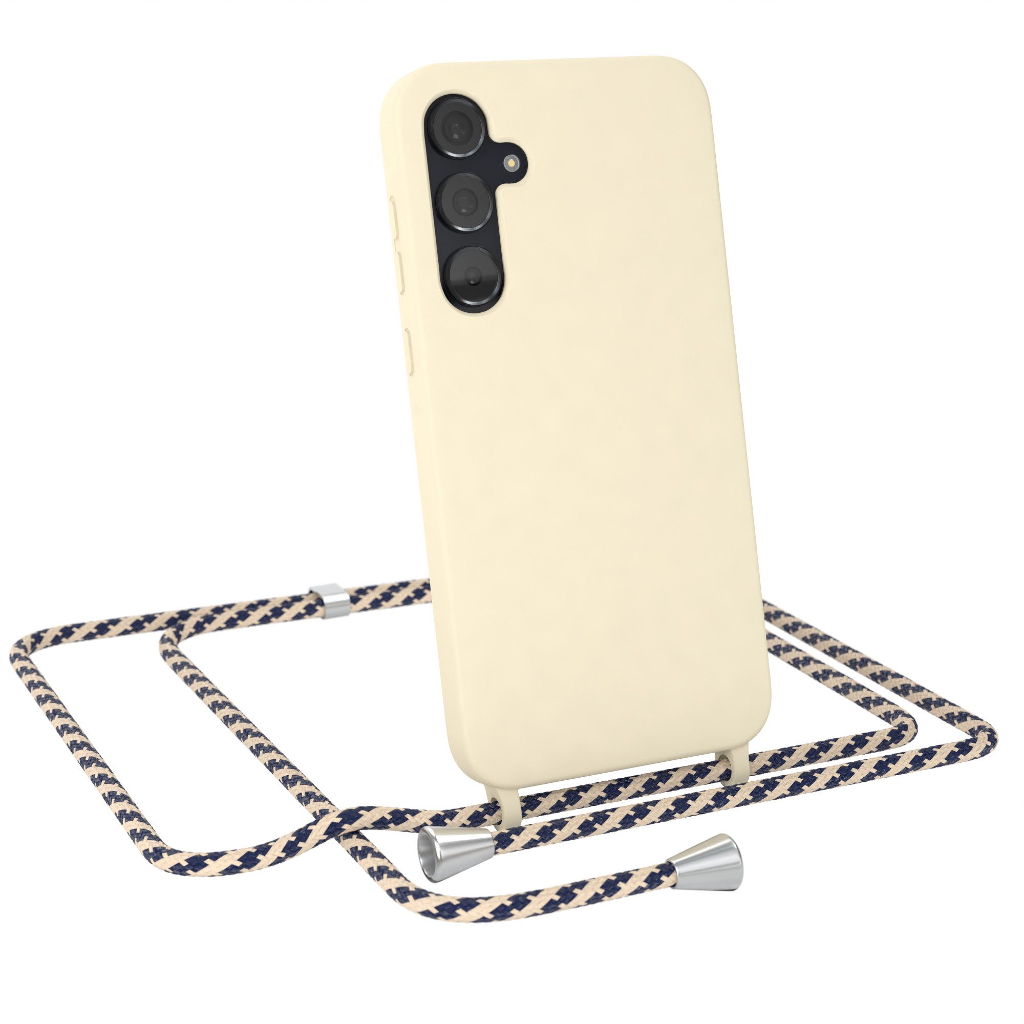Handykette Runde Silikon Kette für Samsung Galaxy A35