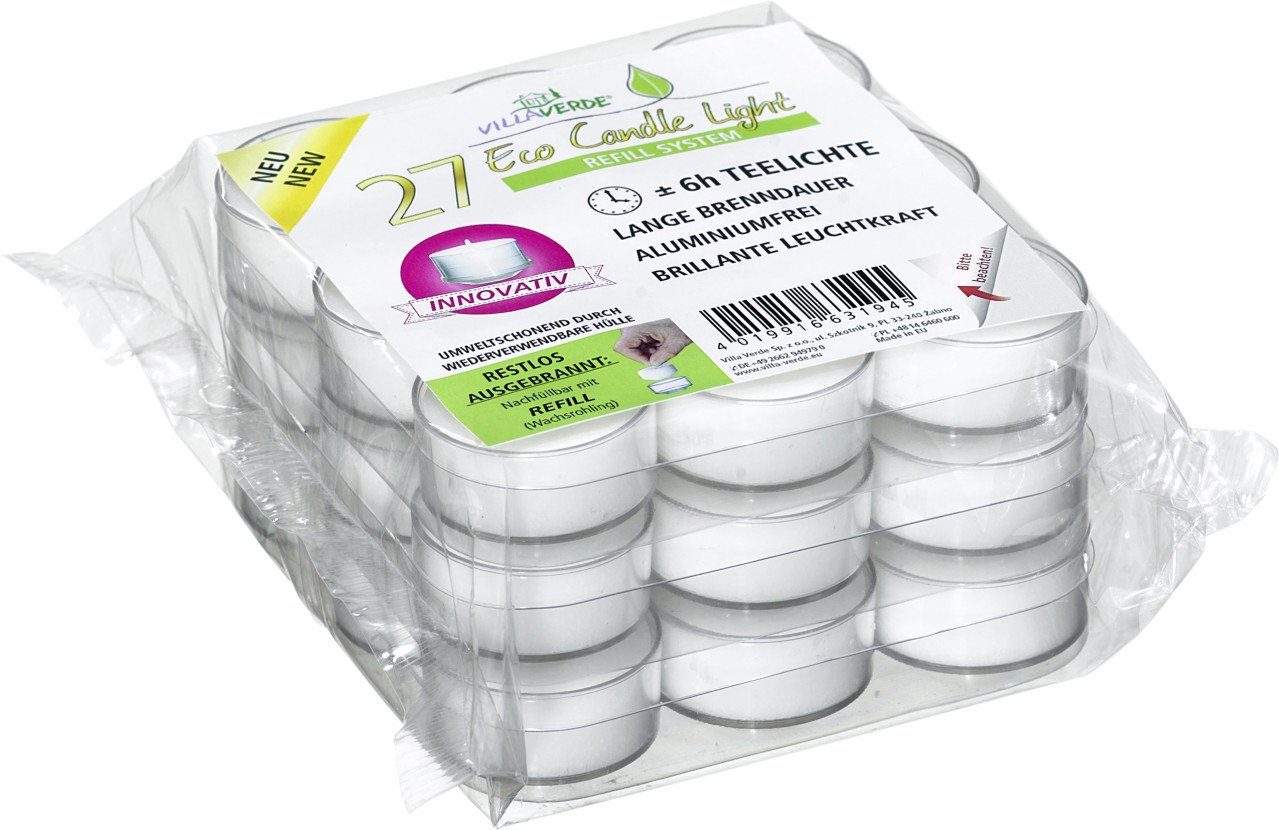 Villa Verde Teelicht Villa Verde Teelichter ECL m. Hülle 27 er Pack günstig online kaufen