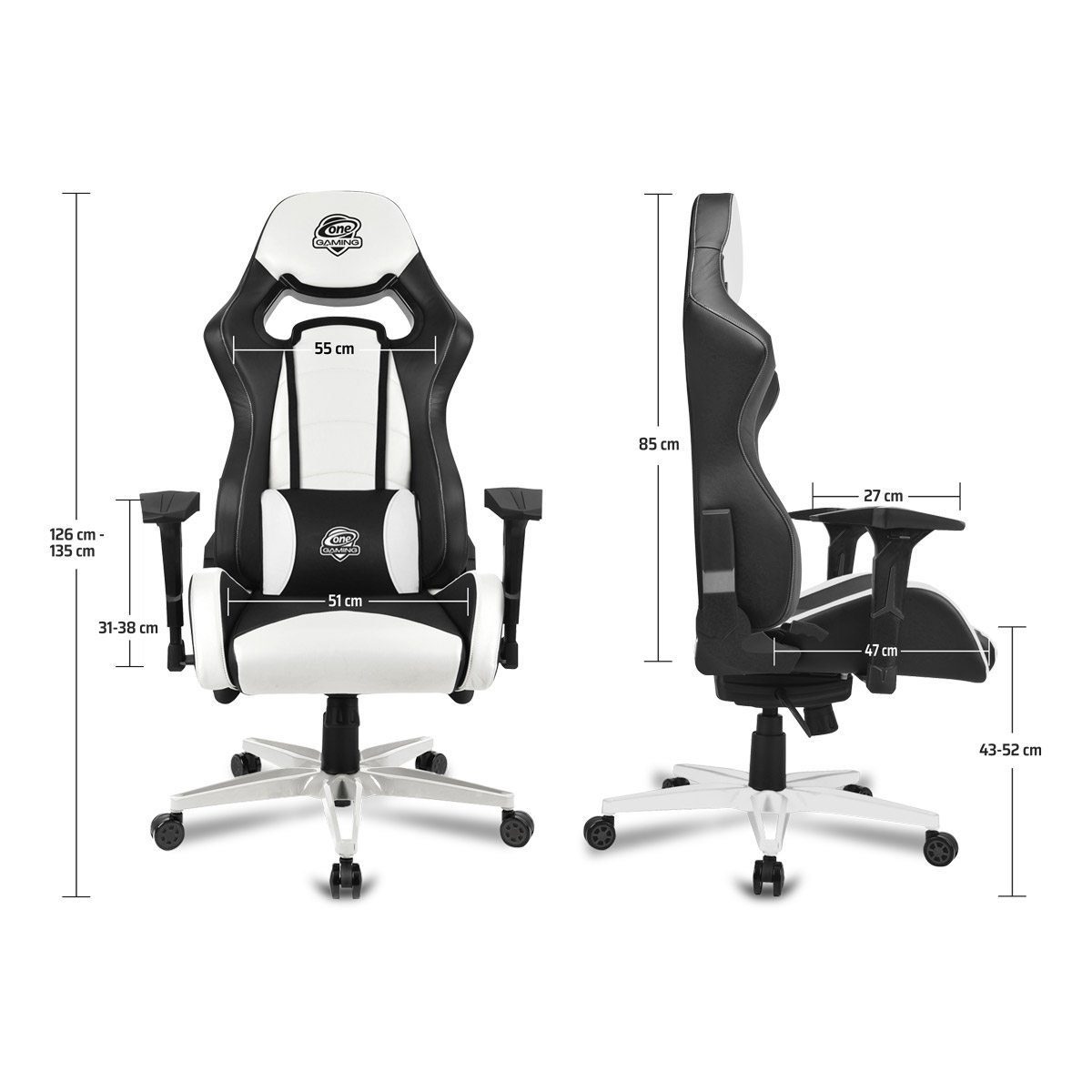 Gaming ONE Chair ONE SNOW Chair GAMING Leather Ultra Full Stuhl GAMING Gaming