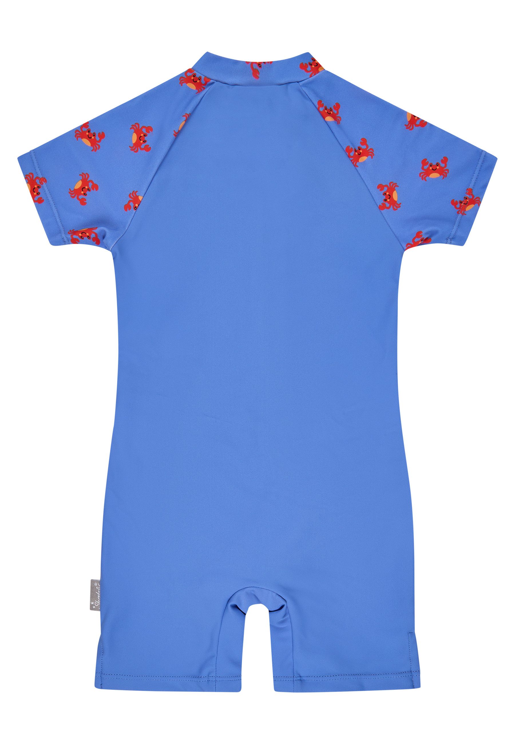 Sterntaler® Badeanzug UV-Schutz 50+ Schwimmanzug Krabbe (1-St) Schwimmanzug Krabbenmuster, Reißverschluss vorn, Windeleinsatz bis 92