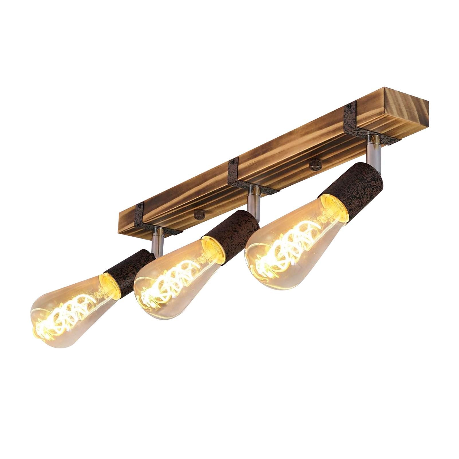 ZMH Deckenspots E27 Retro Industrial Verstellbar Strahlern Flur 2//3 Fassung, LED wechselbar