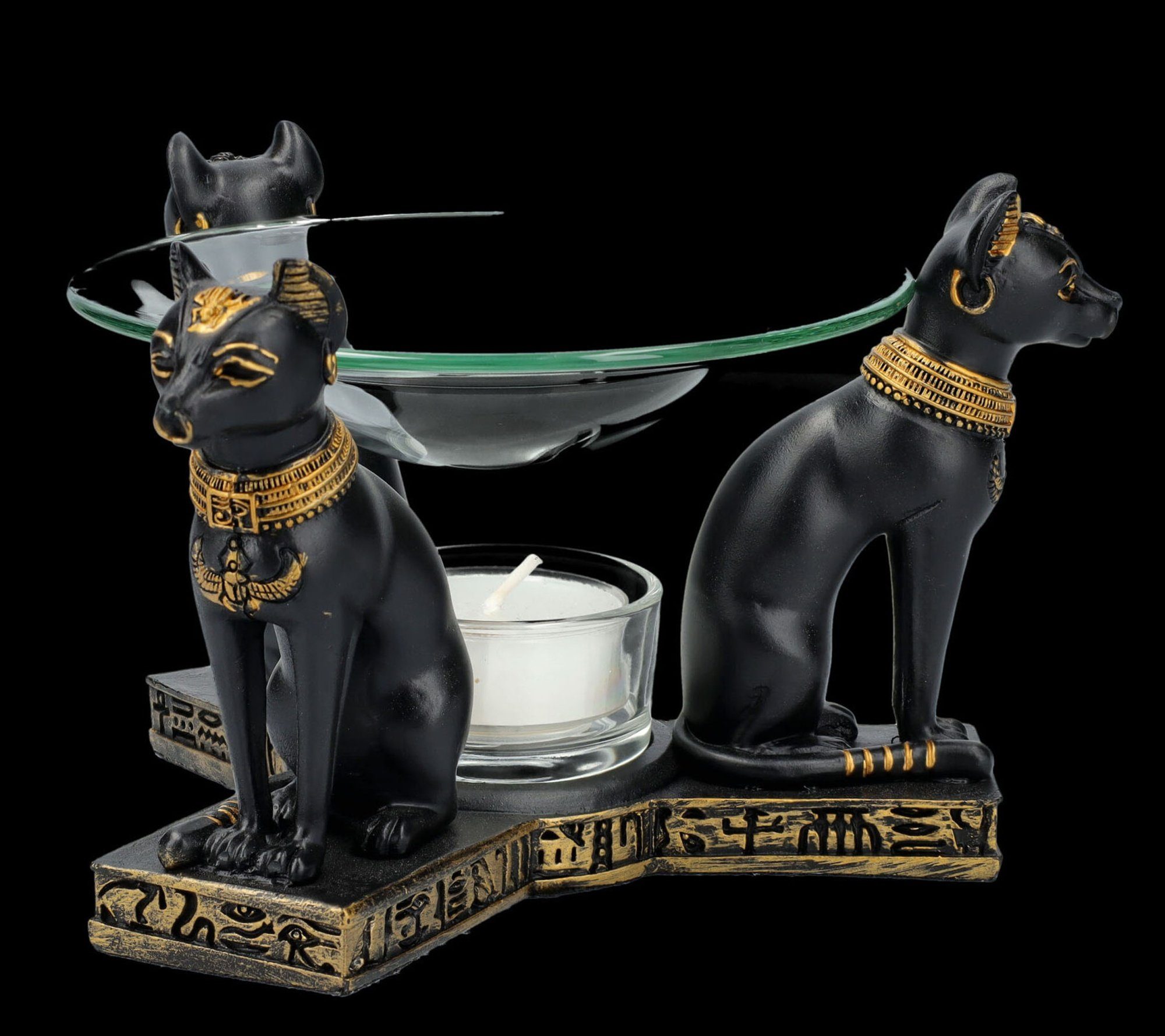 Figuren Shop GmbH Duftlampe Duftlampe - Ägyptische Bastet - Katzengöttin altes Ägypten Dekoration