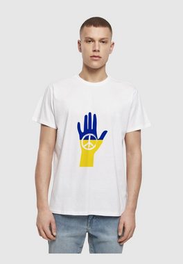 Merchcode T-Shirt Merchcode Herren Peace - 2 Color Hand Peace Basic T-Shirt (1-tlg)