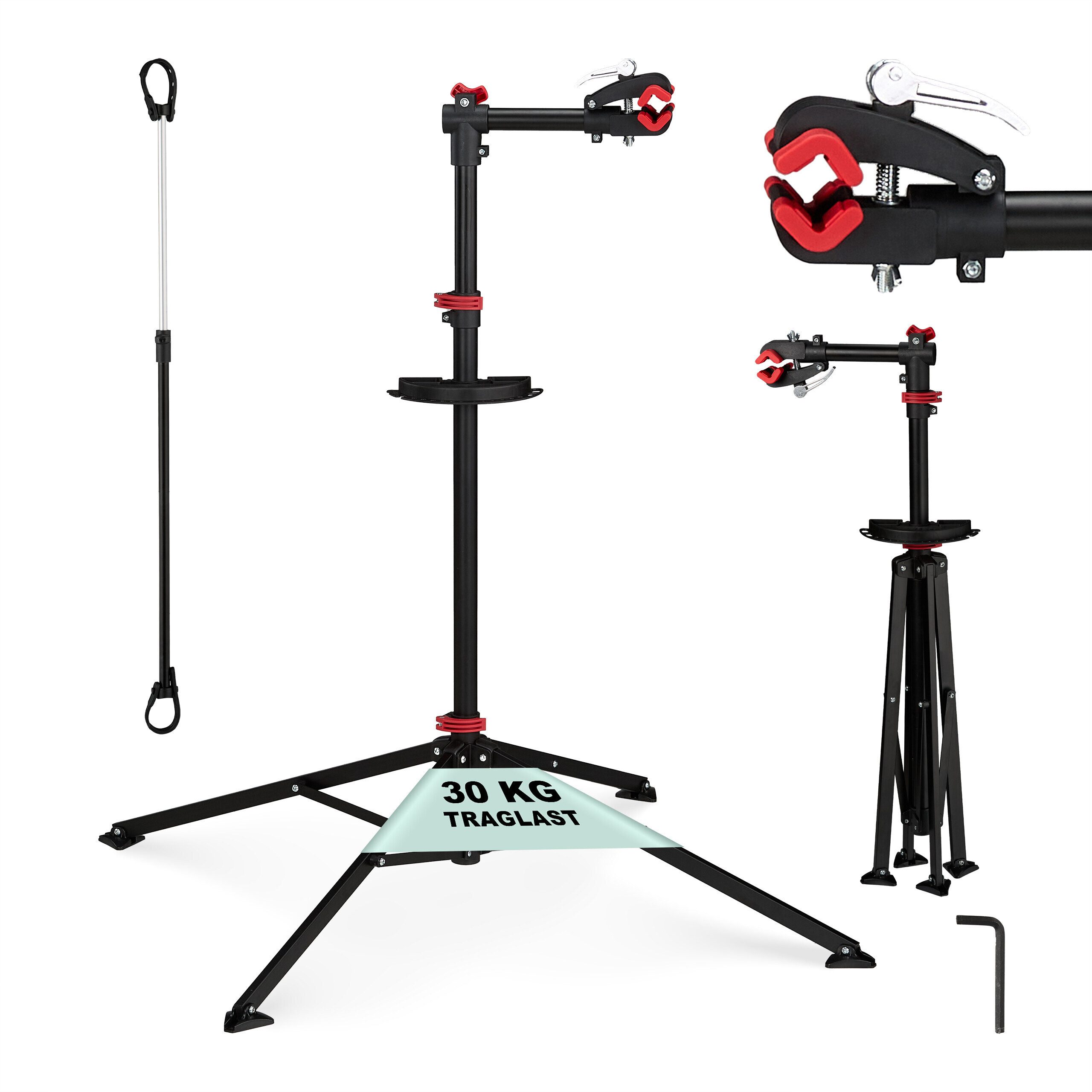 relaxdays Fahrrad-Montageständer bis 30 kg (1-tlg)
