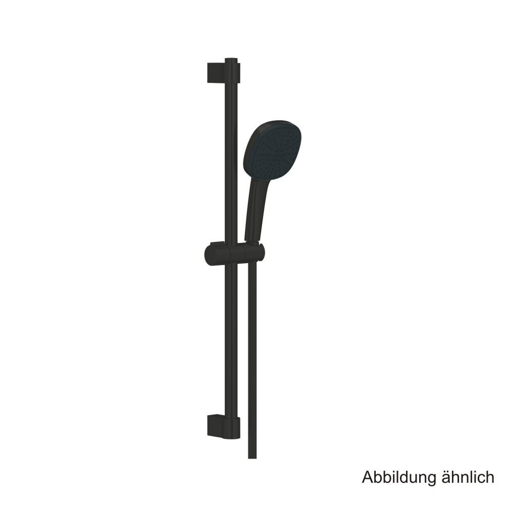 Grohe Brausegarnitur GROHE Tempesta Cube 110 Brausestangenset 600mm 2 Strahl 7,4l matt blac