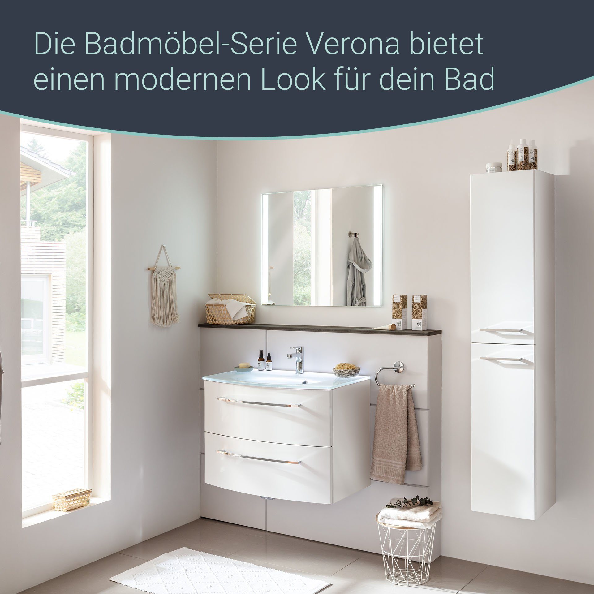 FACKELMANN Waschbeckenunterschrank Verona Waschbeckenunterschrank