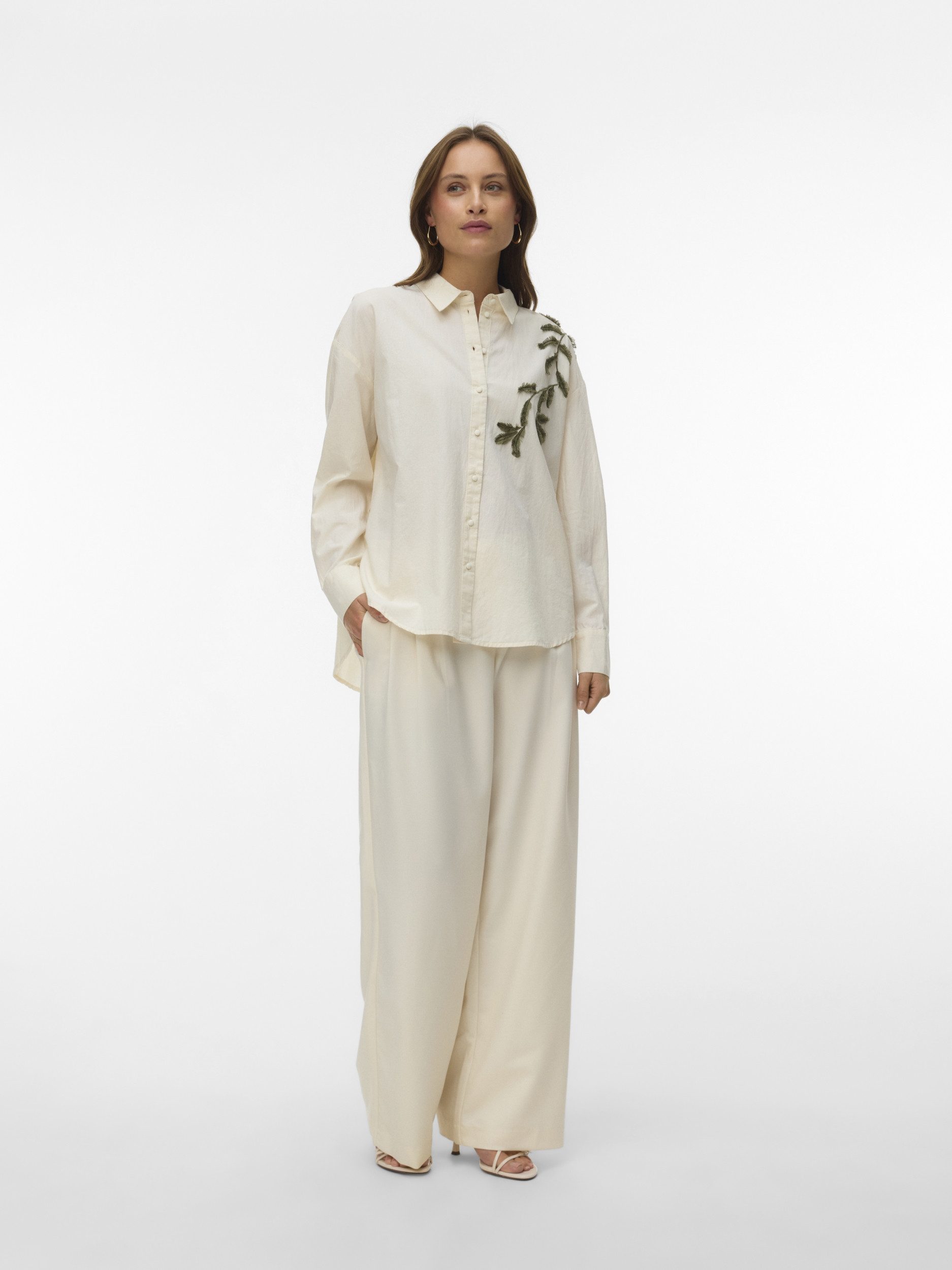 Vero Moda T-Shirt VMFERN L/S SHIRT WVN BTQ GA