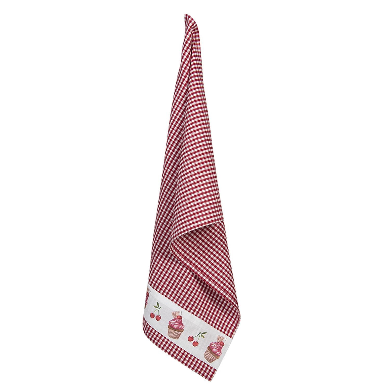 Clayre & Eef Geschirrtuch Cherry Cupcakes, günstig online kaufen