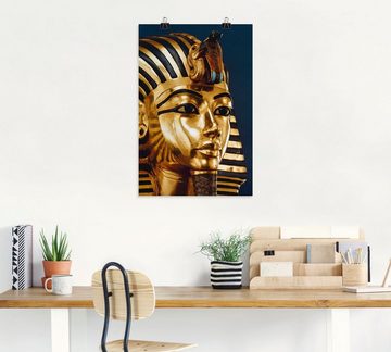 Artland Wandbild Grabmaske von König Tutanchamun, Menschen (1 St), als Alubild, Outdoorbild, Leinwandbild, Poster in verschied. Größen