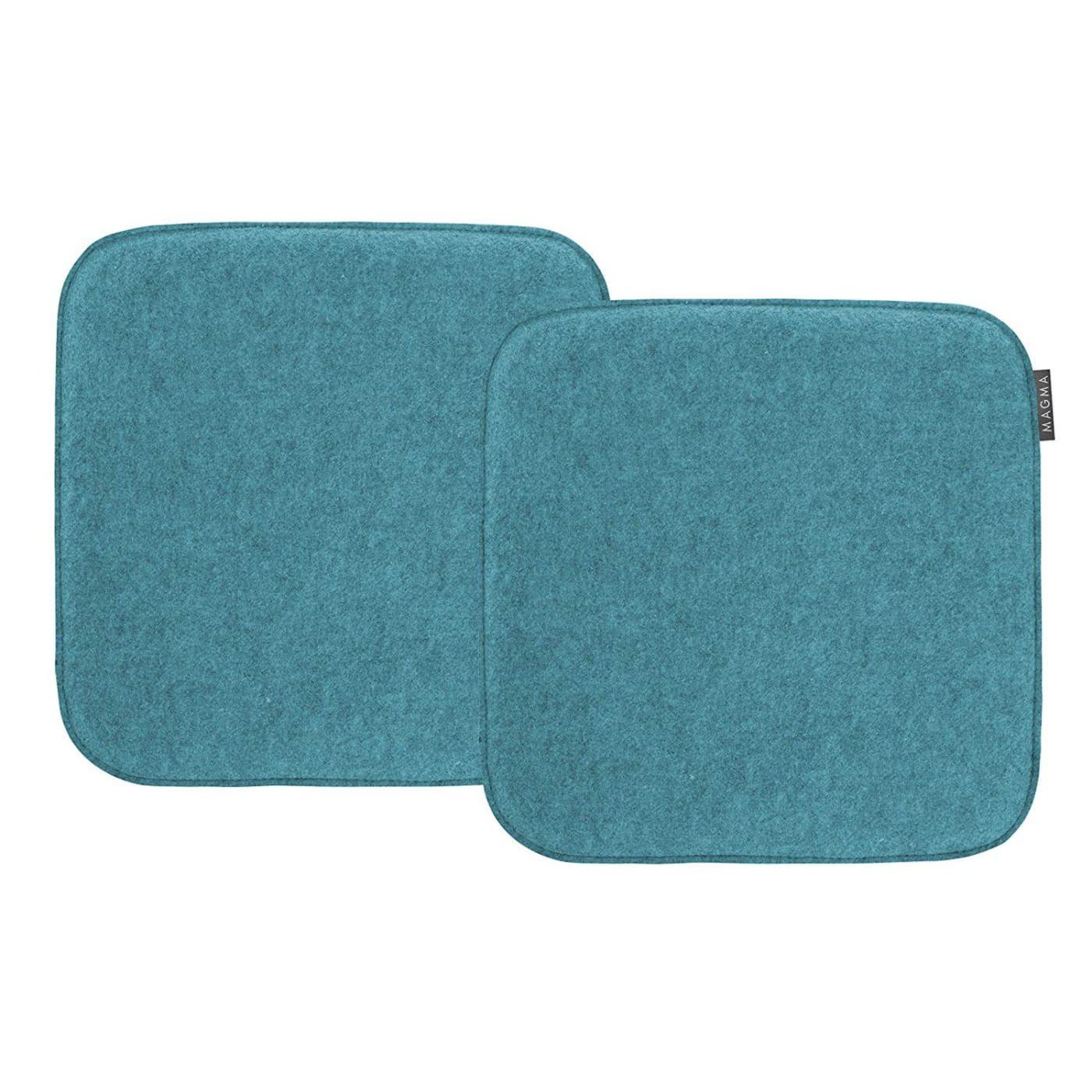 Magma Heimtex Stuhlkissen Magma Stuhl Kissen Avaro Form 47 - petrol - Set 2x