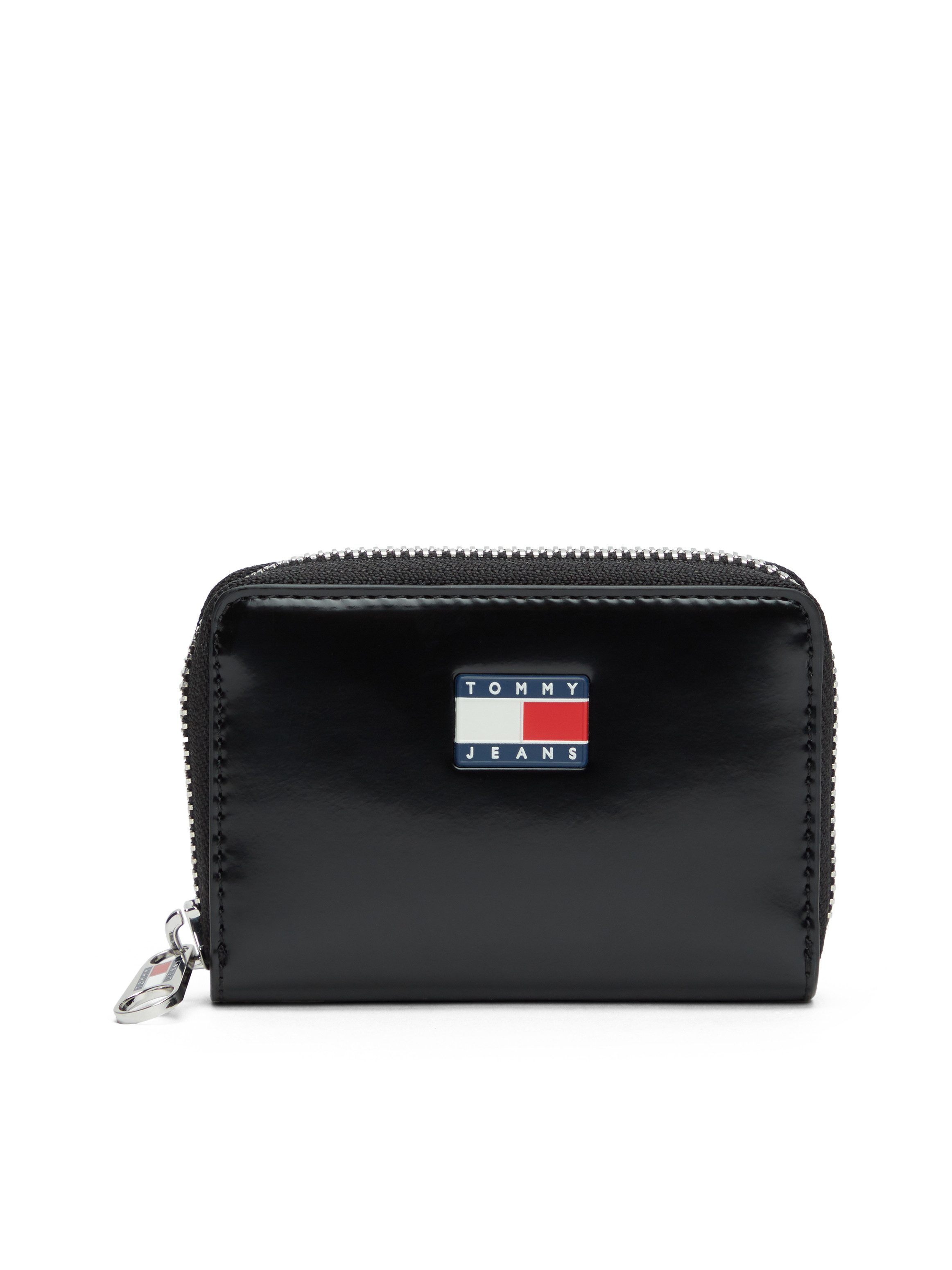 Tommy Jeans Geldbörse TJW MUST SMALL ZA, Damen Geldbeutel, Portemonnaie mit Logoflagge