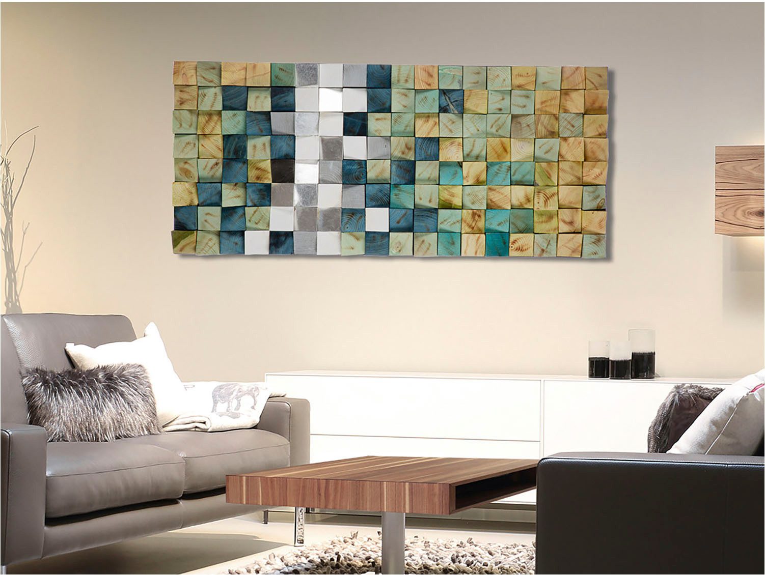 Casablanca by Gilde Holzbild Yesil rechteckig, (1 St)