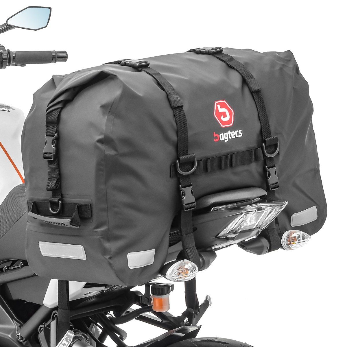 Bagtecs Reisetasche Motorrad Hecktasche für # SX45 Wasserdicht Volumen 45L Rollverschluss