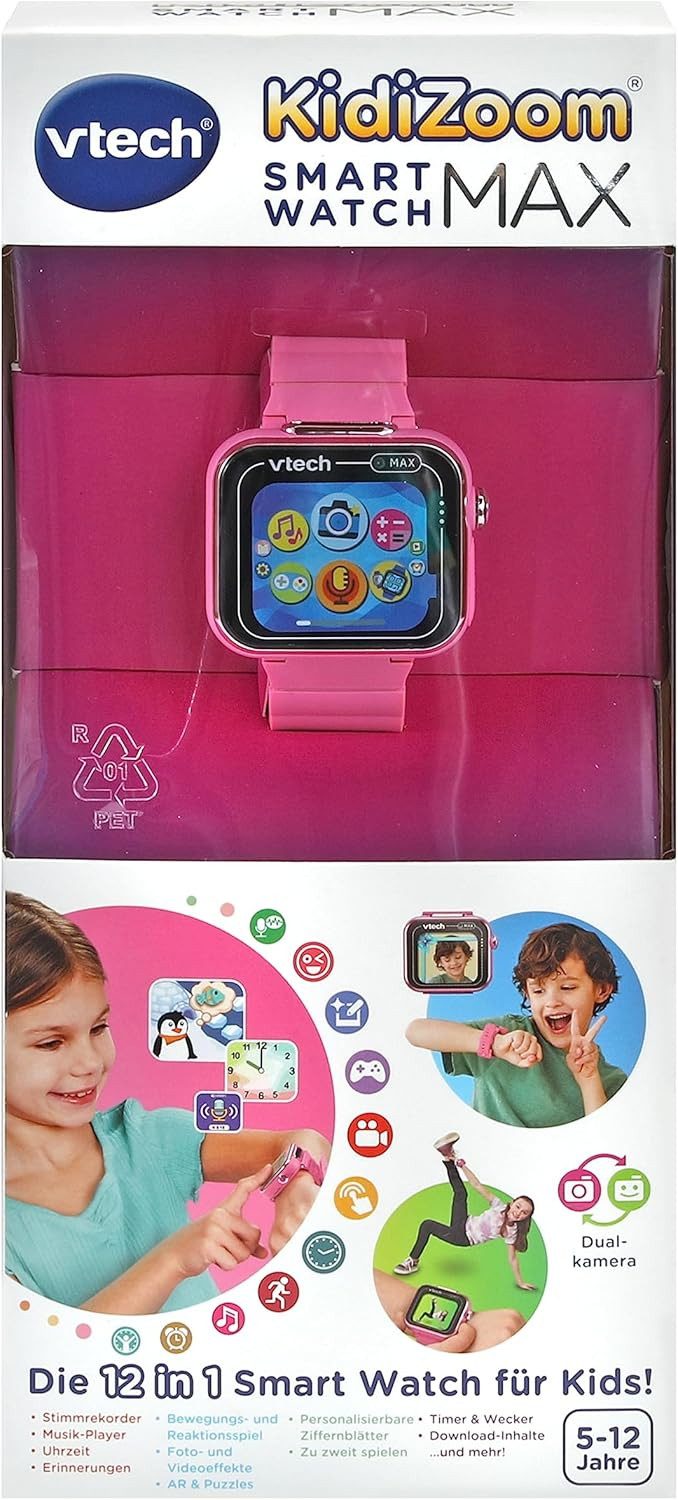 Vtech® Smartwatch (4,2 cm, sim), Kinder Smartwatch mit großem Display und Dual Kamera
