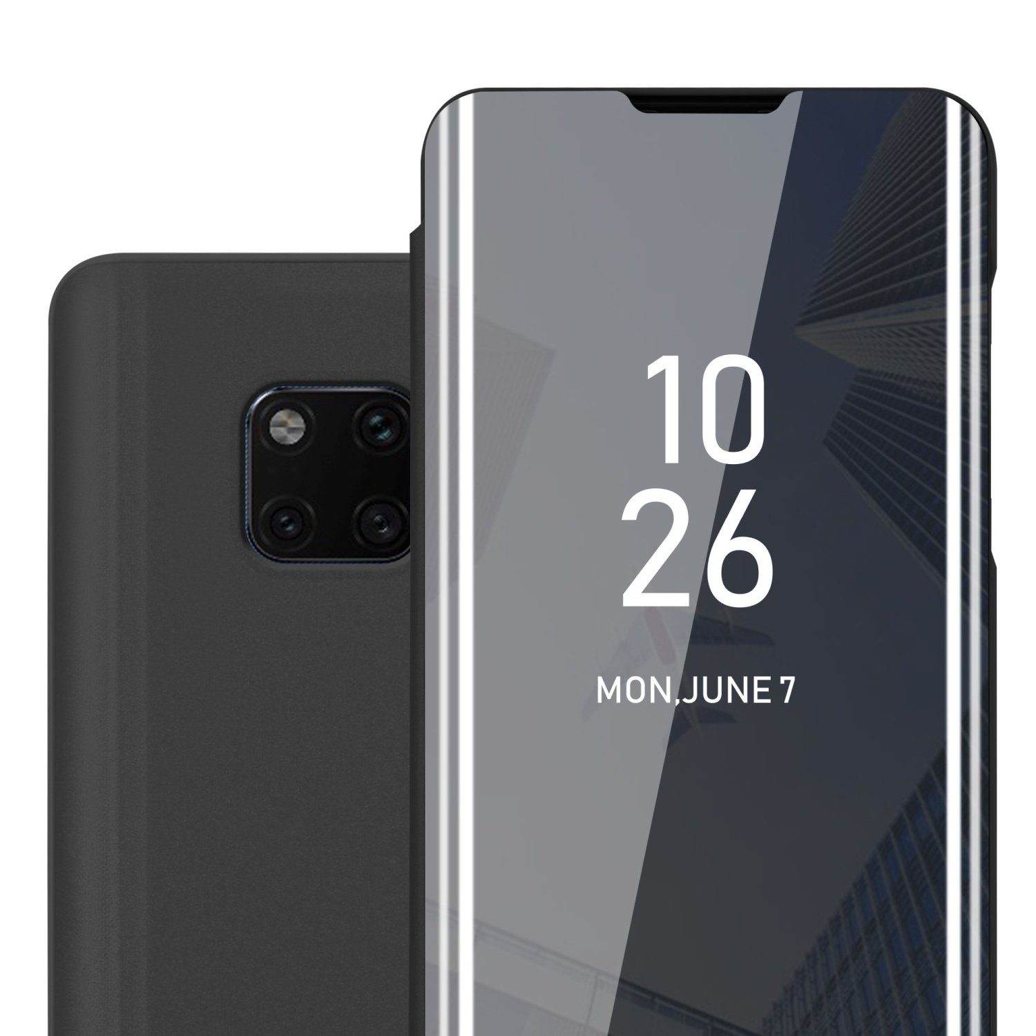 Cadorabo Handyhülle für Huawei MATE 20 PRO Hülle Huawei MATE 20 PRO, Klappbare Handy Schutzhülle - Hülle - mit Standfunktion und Kartenfach