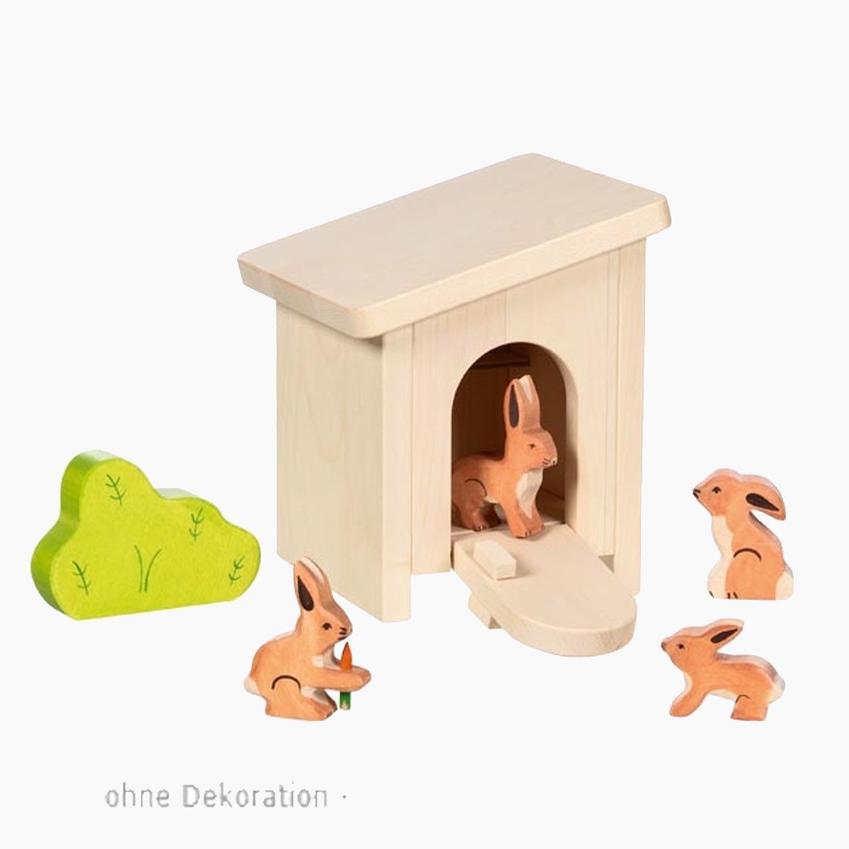 Holztiger Spielwelt Kleiner Stall, montiert, (packung, 1-tlg., fertig montiert), gemütliches Zuhause für die Lieblingstiere