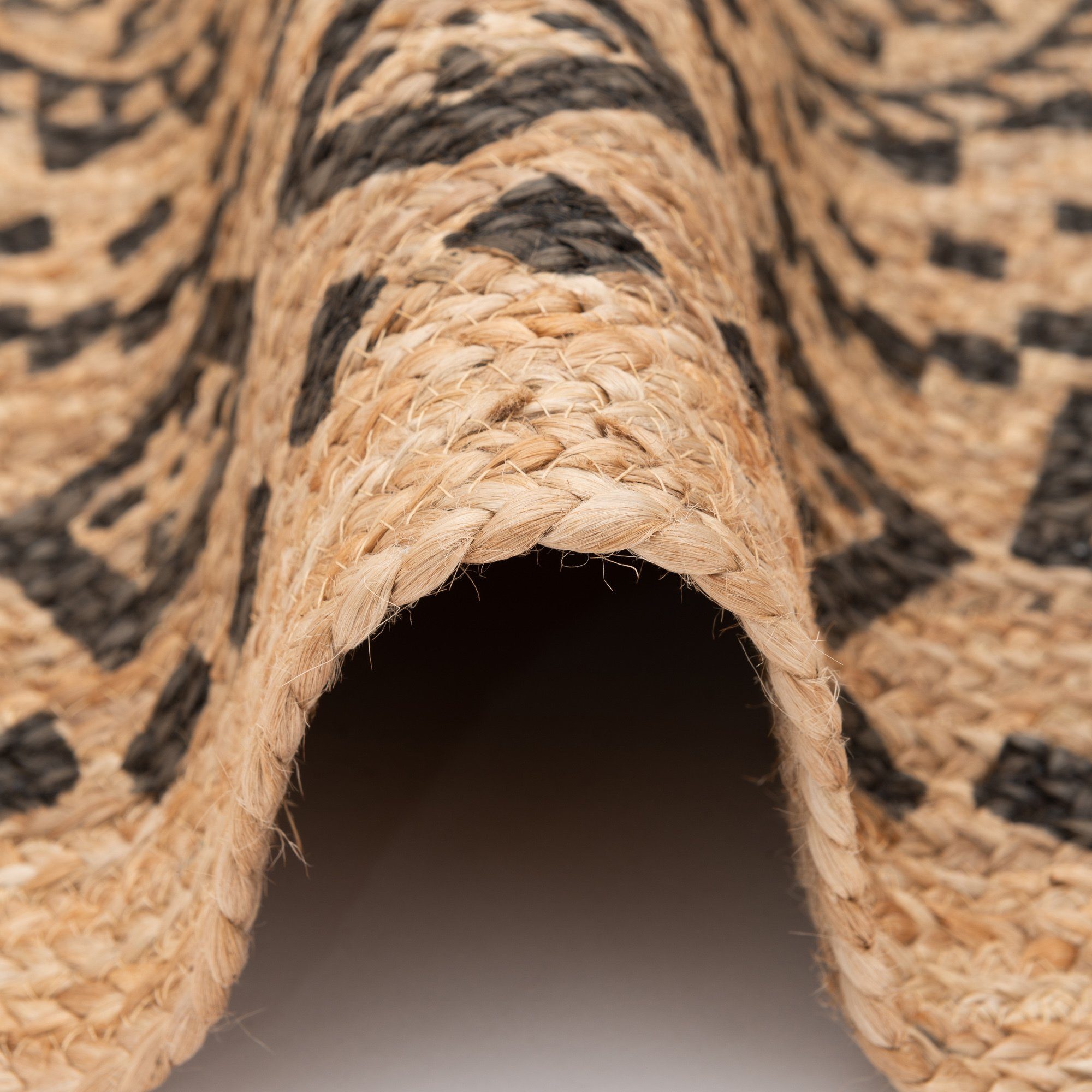 Pergamon Sisalteppich Handgefertigt Jute Teppich Nele Ethno Rund, Rund, Höhe: 4 mm – Bild 3 von 5