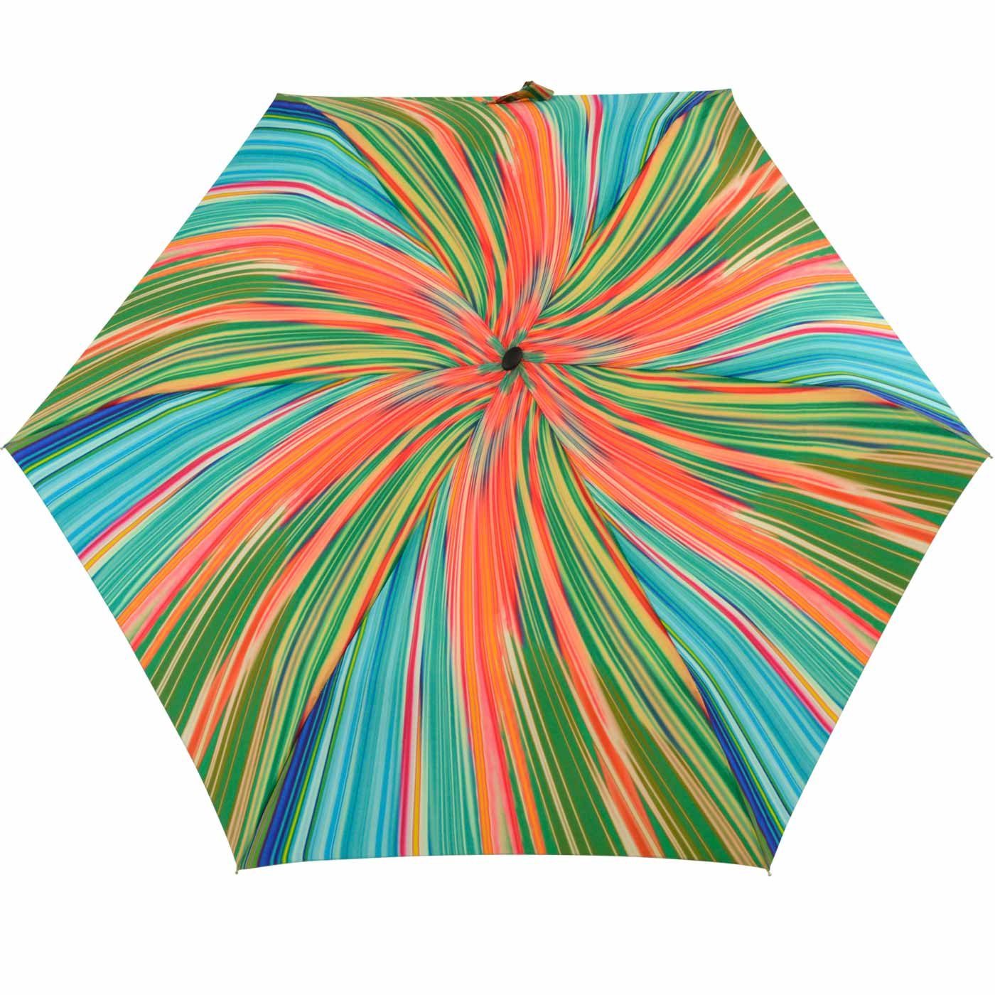 leichter treue doppler® ein Schirm Platz Tasche, findet dieser überall für flacher und jede Begleiter Taschenregenschirm türkis-orange
