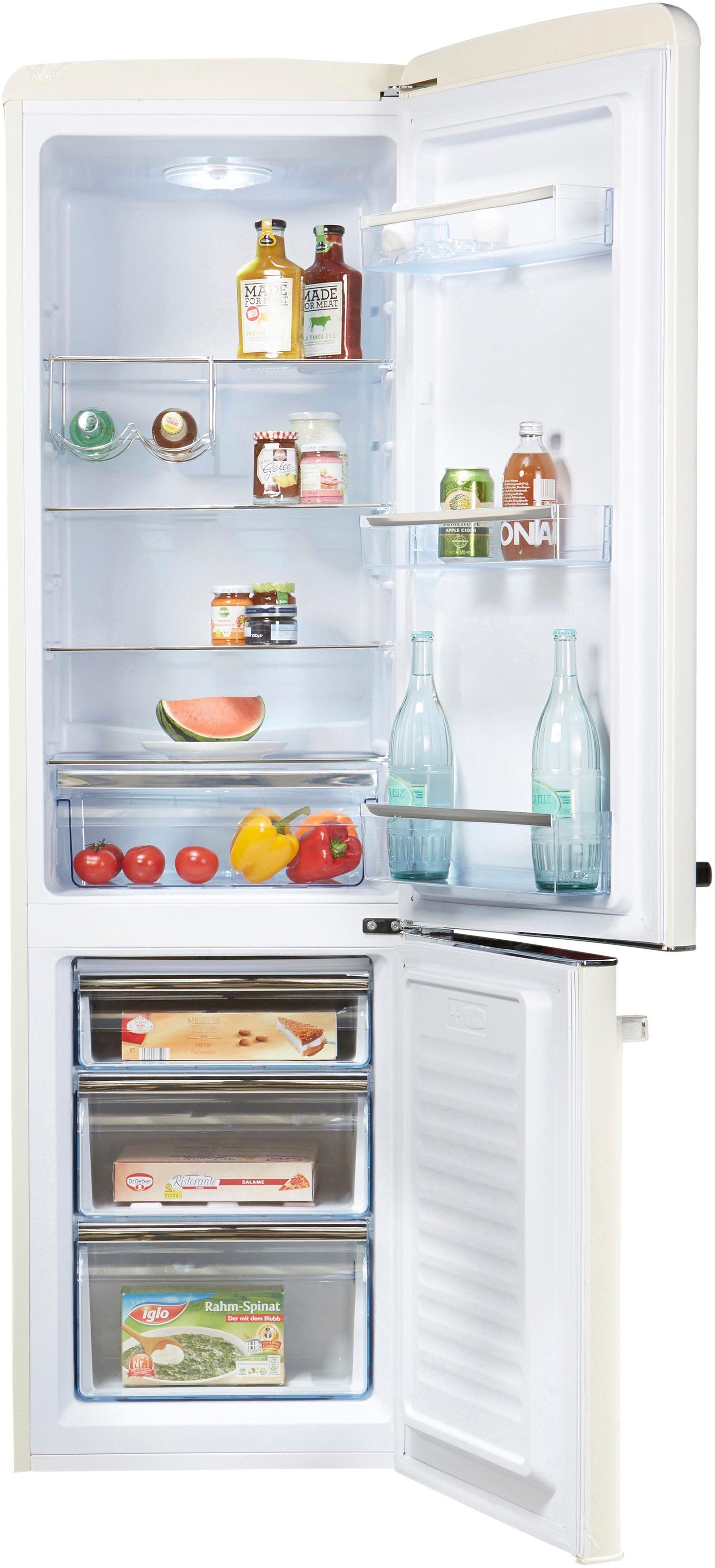 Amica Kühl-/Gefrierkombination KGCR 387 100B, 181 cm hoch, 55 cm breit