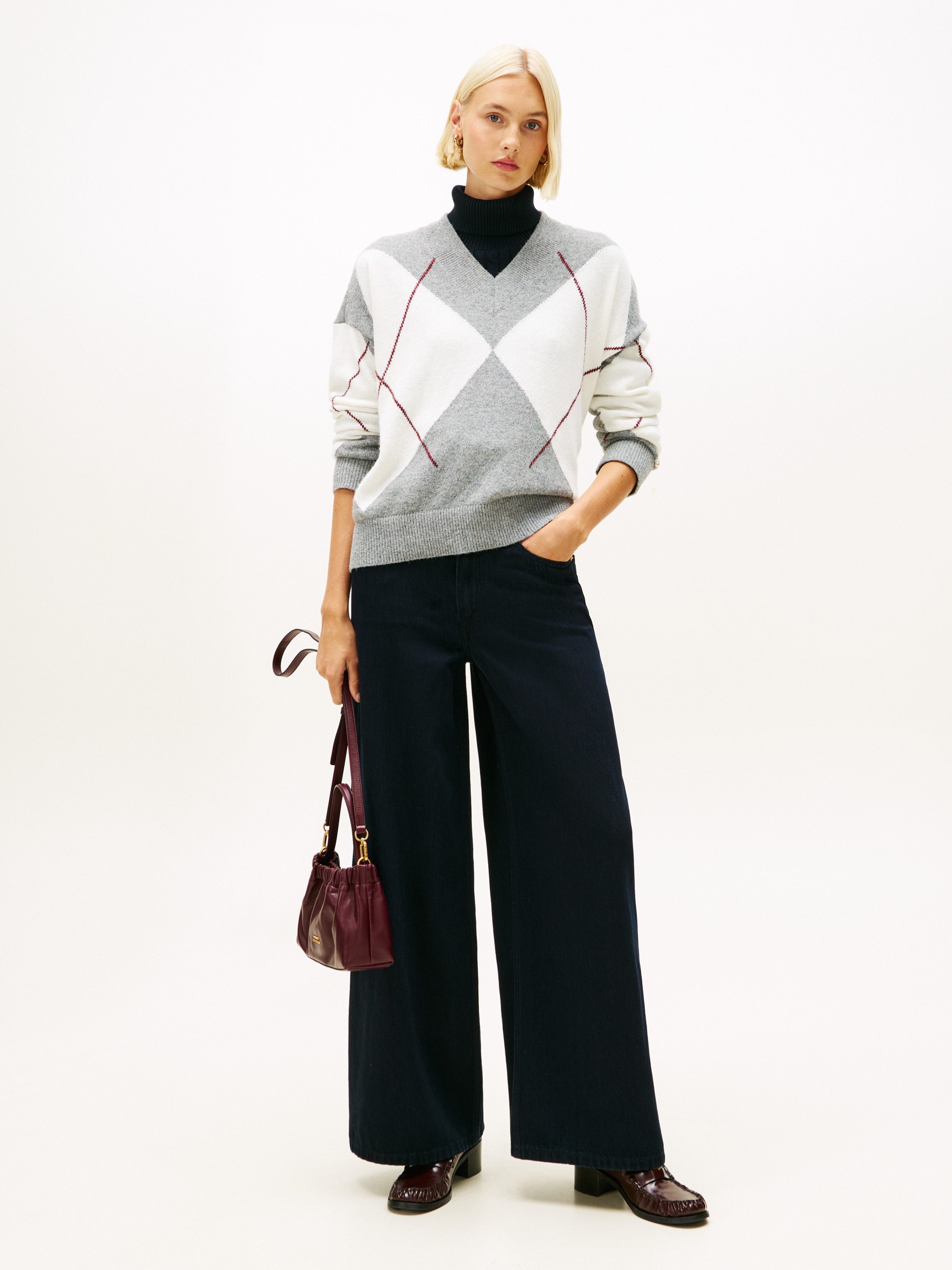 Tommy Hilfiger High-waist-Jeans DNM 70's WIDE LEG HW