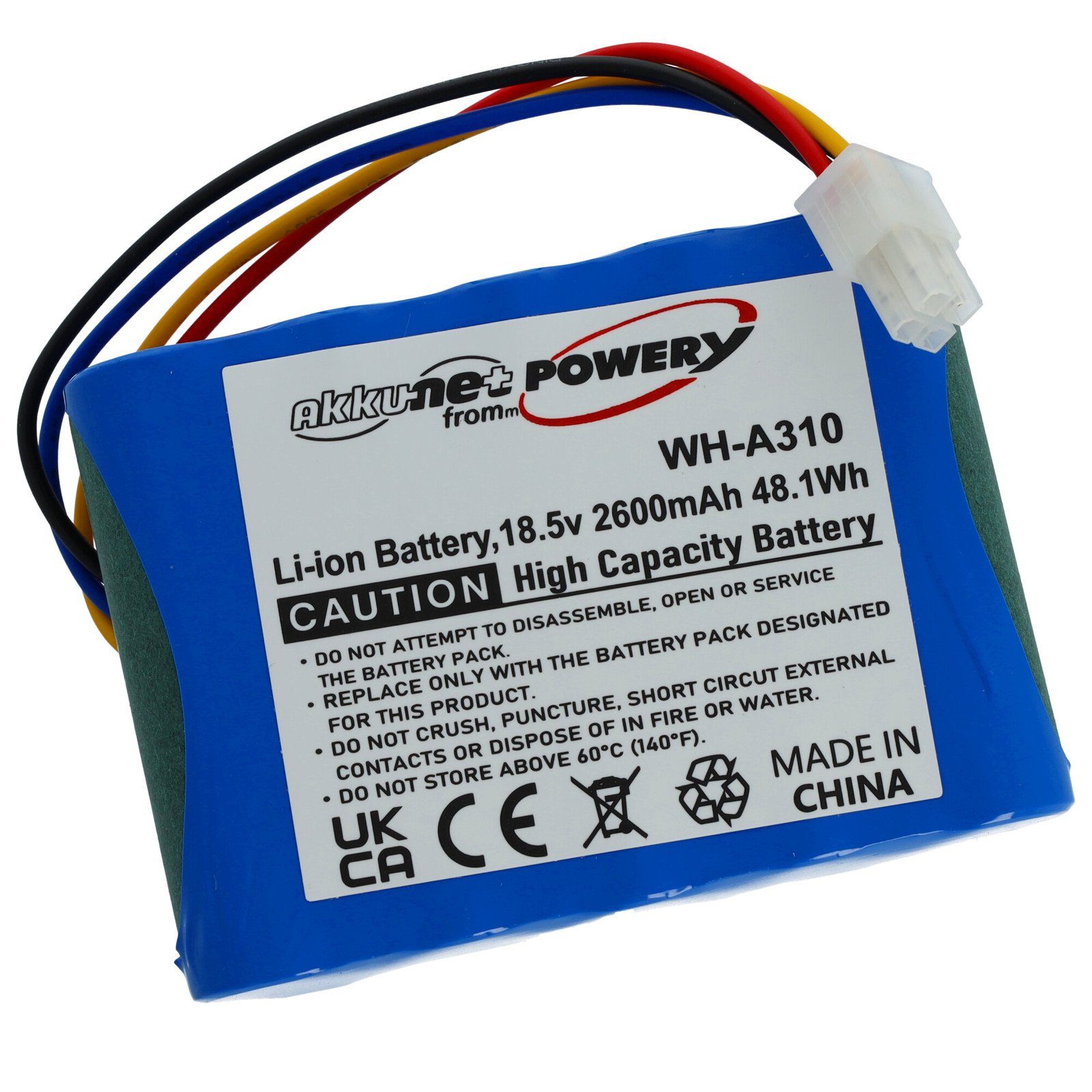 Powery Akku für Husqvarna Automower 310 315 315X Model 2015 16 17 18 Akku 2600 mAh (18.5 V)